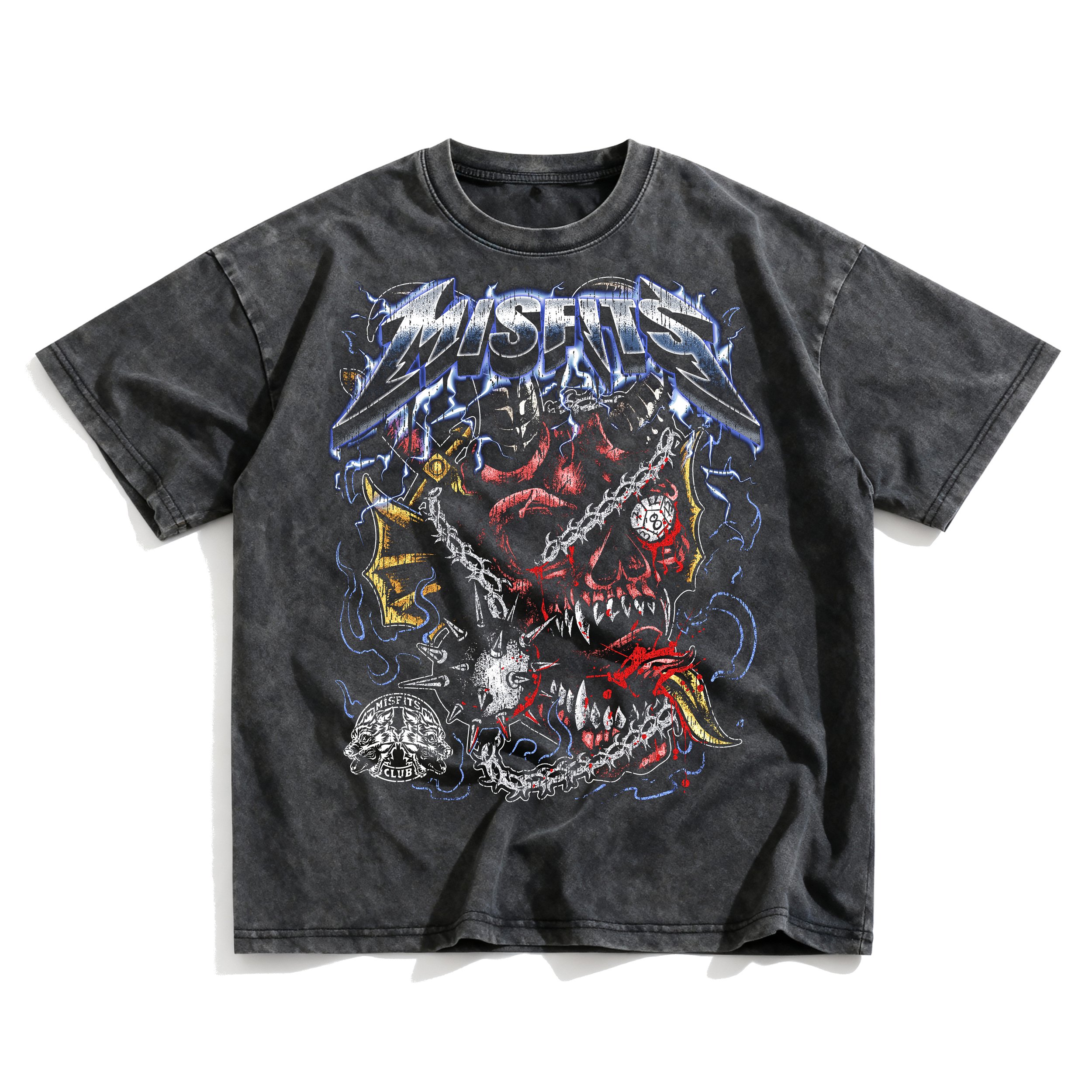 Hellfire - Snow Washed Oversized Tee