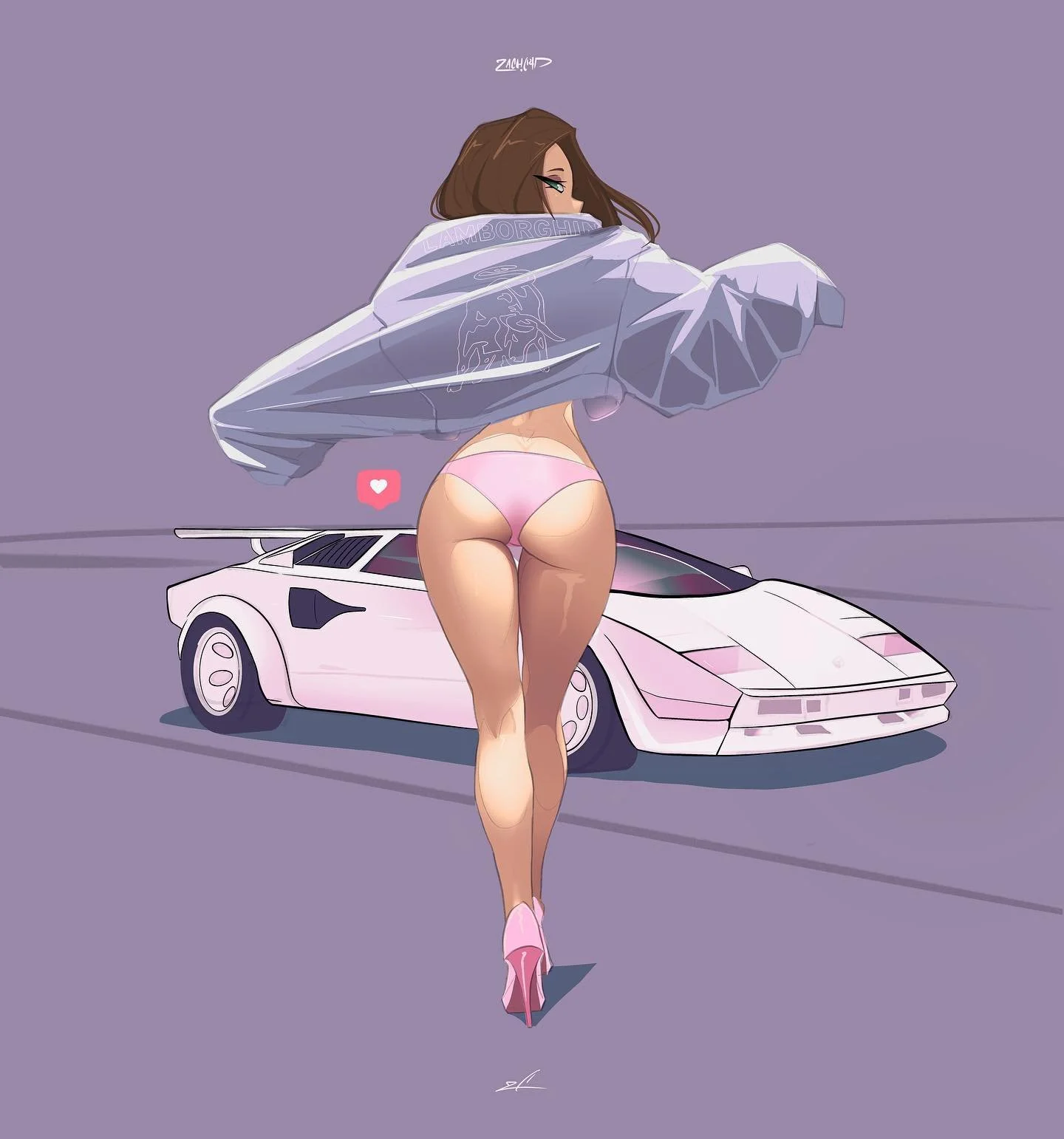Lambo Lady inspired by my wife
.
.
.
#animeart #anime #animeartist #lamborghini #supermodel #digitalart #digitalillustration #animegirl #pug