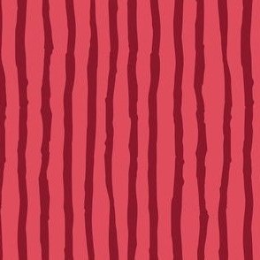 wavy painted dark red stripe on crimson cherry red design