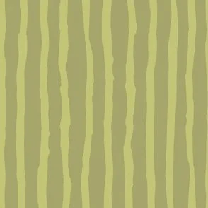 painted wobbly avocado wasabi stripes on warm green design