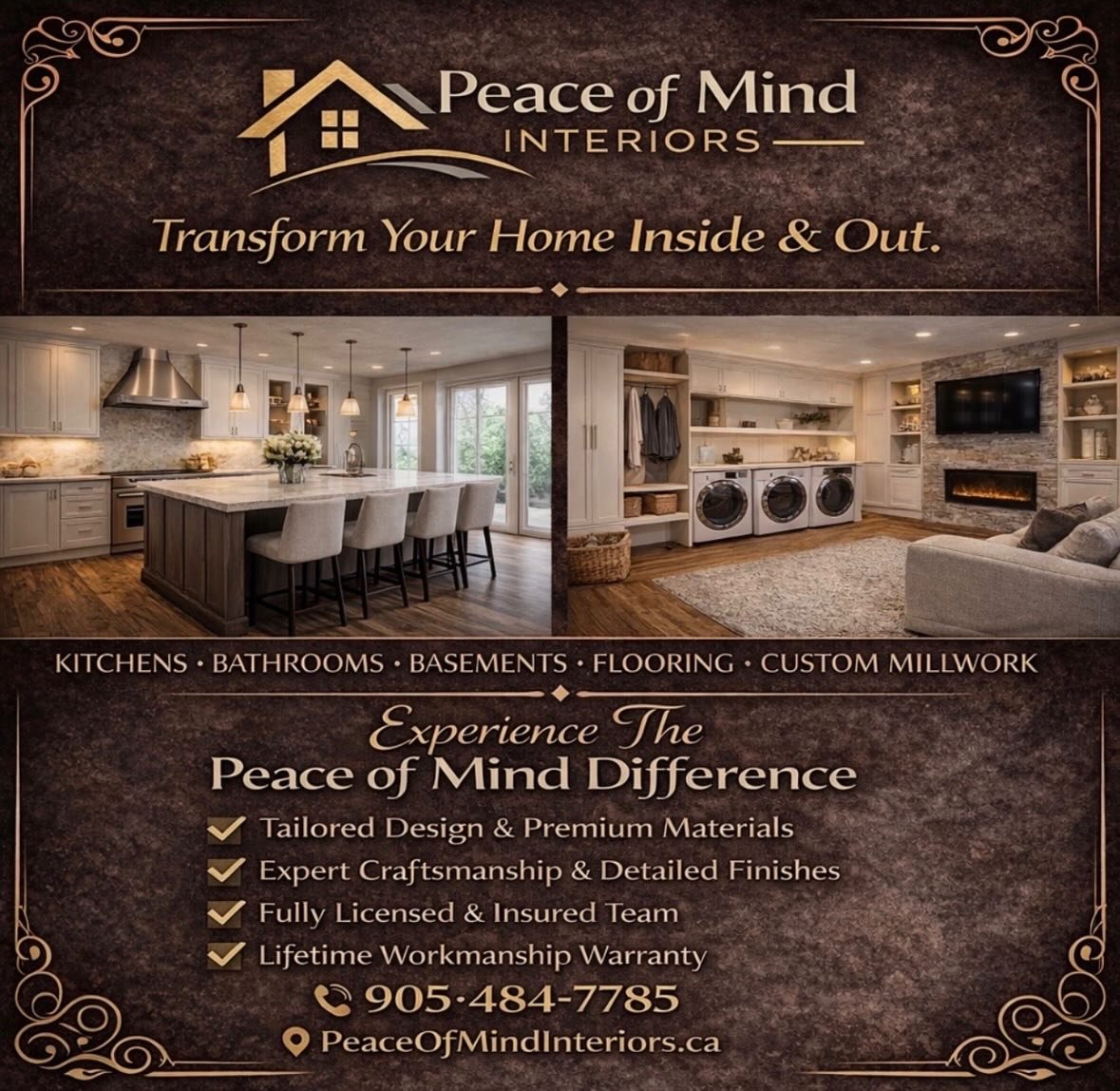 Thinking about renovating your kitchen or bathroom this year?

The difference isn&rsquo;t just design.
It&rsquo;s craftsmanship.
It&rsquo;s planning.
It&rsquo;s execution.

At Peace of Mind Interiors, we transform homes with:

✔ Tailored design &amp;
