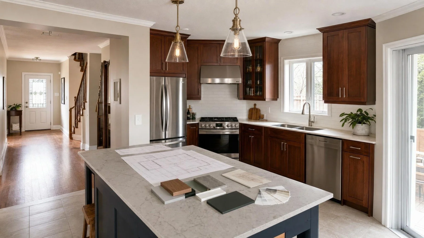 Mississauga kitchen renovation scope review with drawings, finish samples, and a written trade checklist
