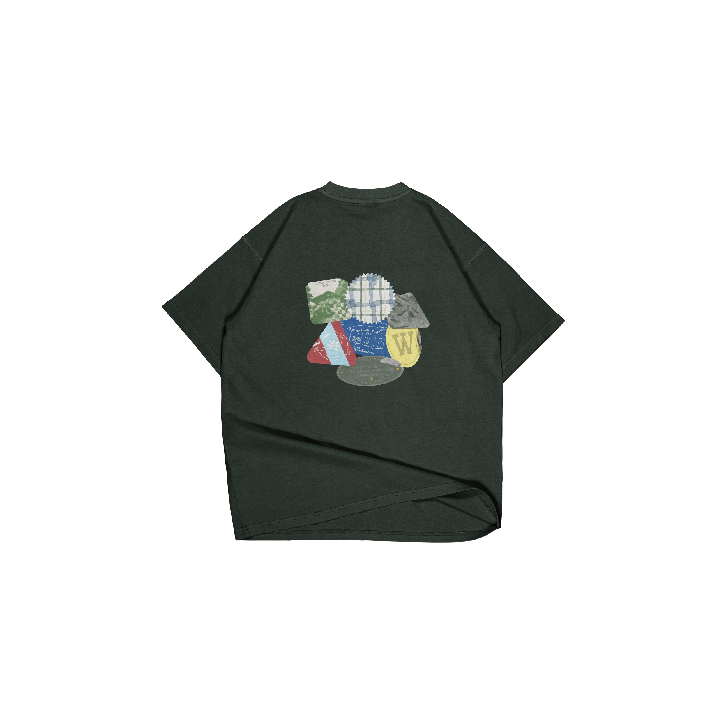 Rustic Stickers Tee [Pine Green]