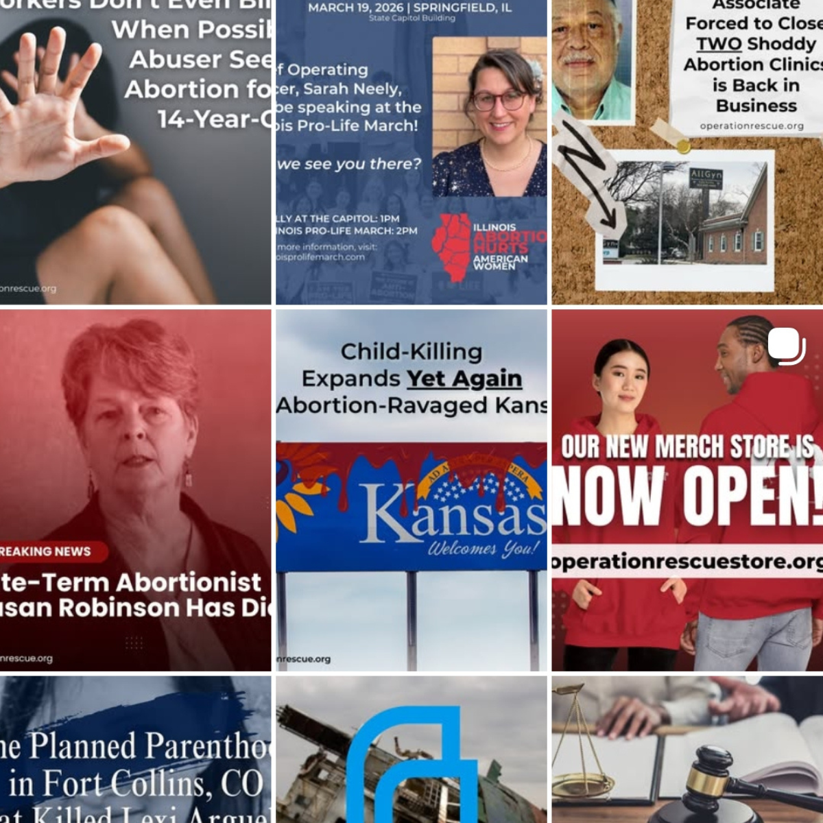 Social Media Posts for Operation Rescue