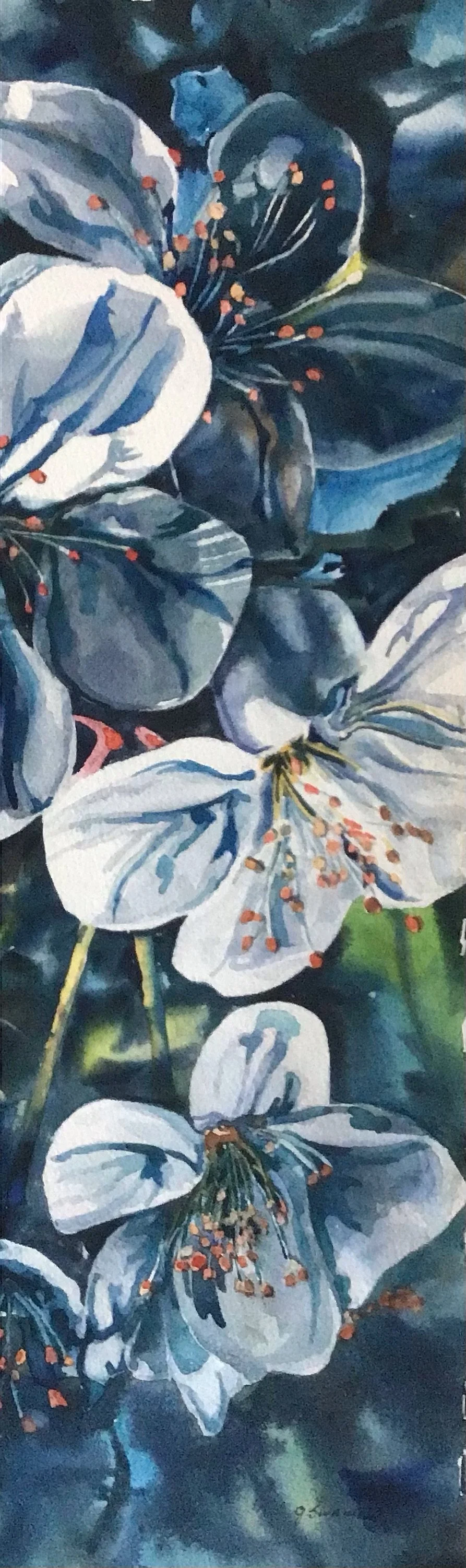 Blue Shadows (10" x 21") $395 - SOLD