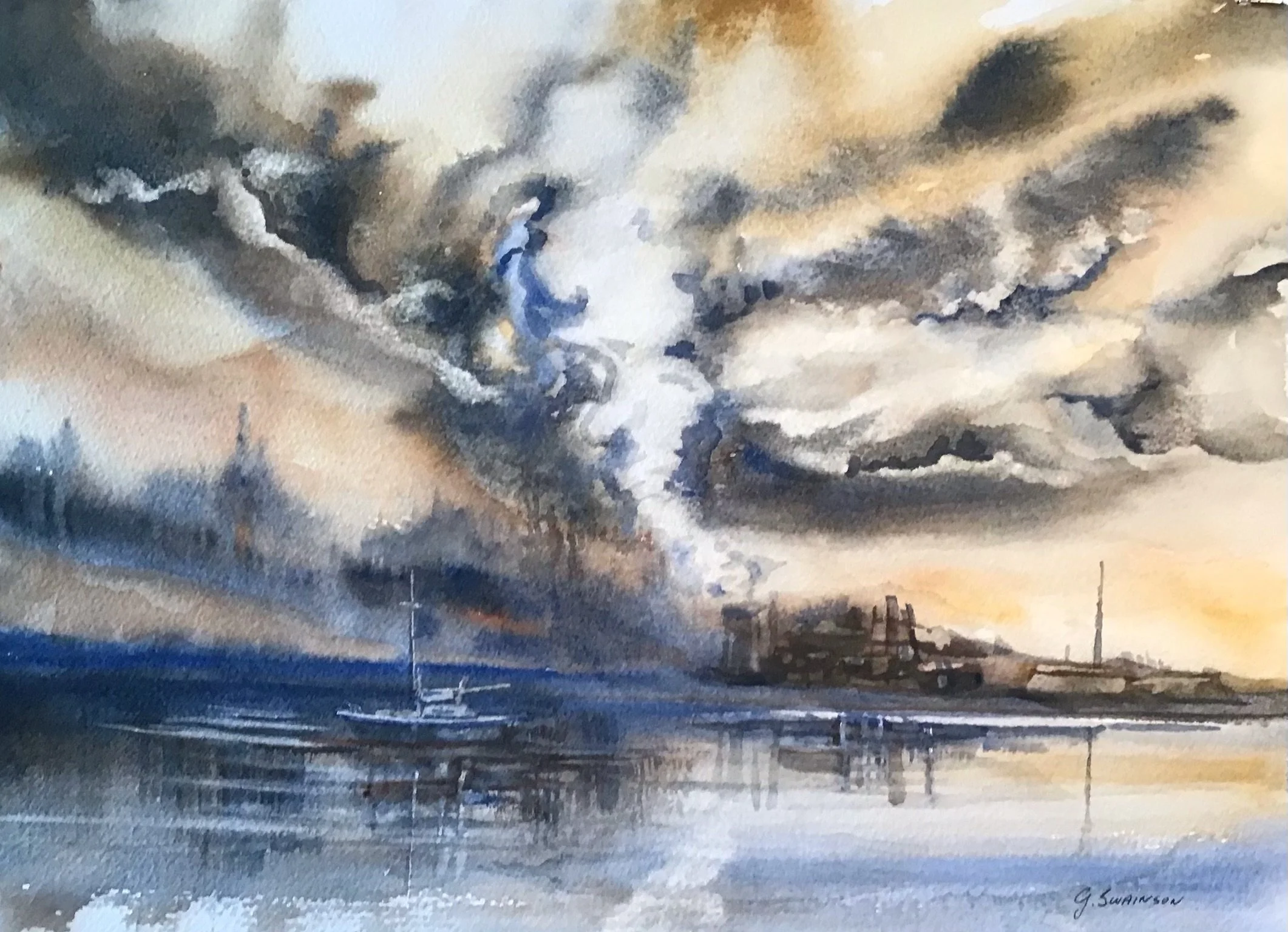 Rising in Contrast (14”x10”) $295 (unframed)