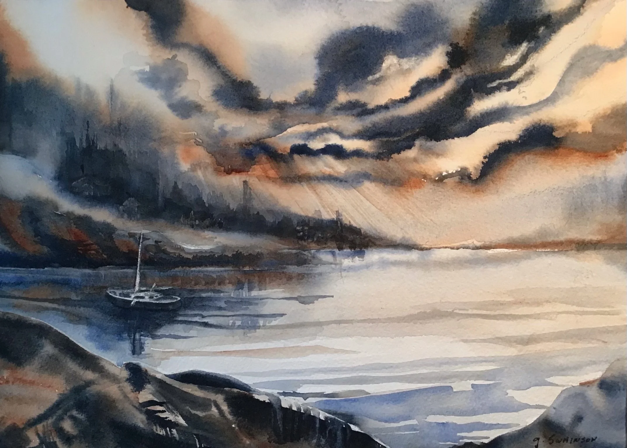 Calm before the Storm (14"x10") $295