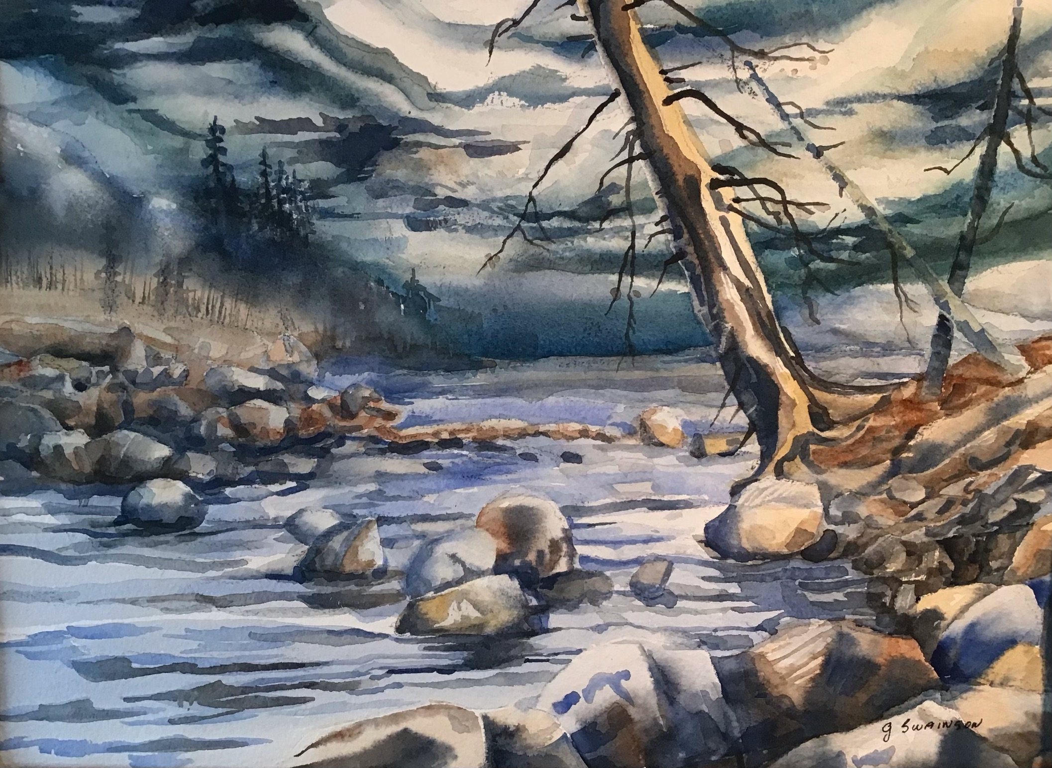 Evergreen Bay (14"x10") $295