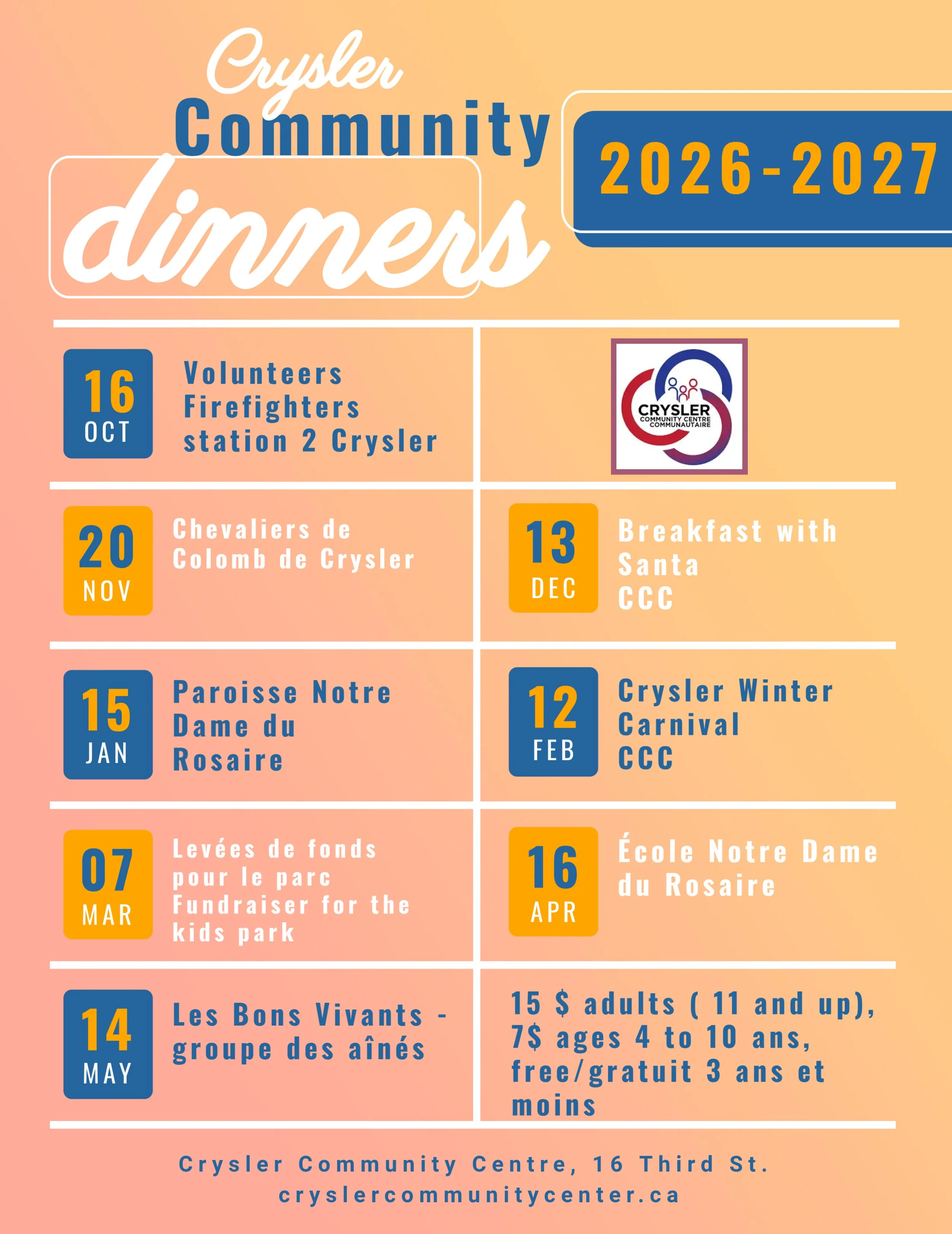 Community Dinners are back!