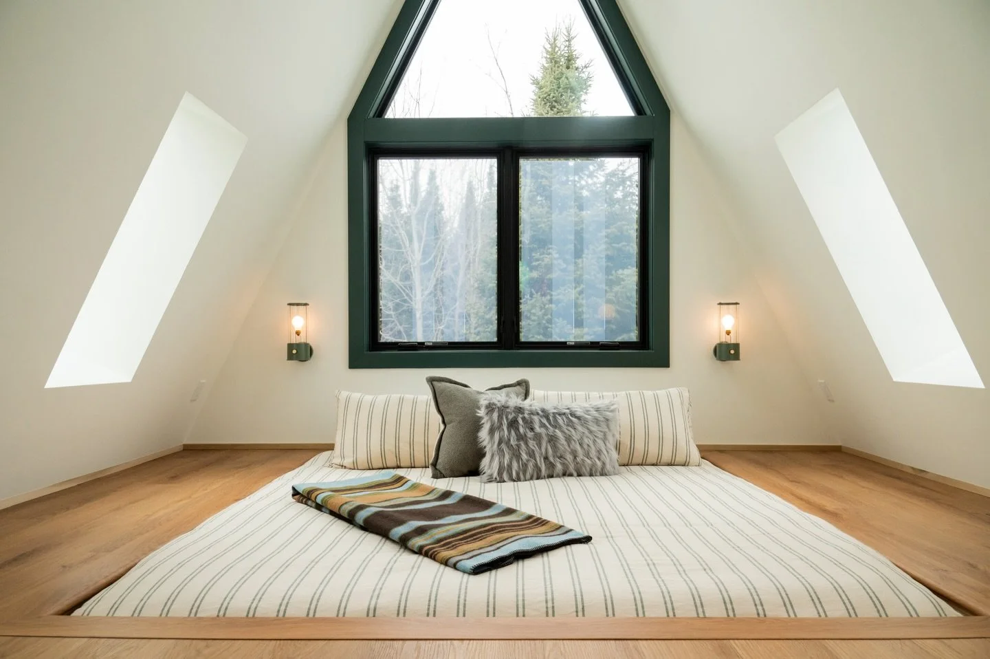 The hardest part about staying at Twin Peaks is deciding who gets to sleep in the loft bedrooms. It&rsquo;s like your own private treehouse. We&rsquo;ve seen shooting stars, the northern lights, numerous birds and more. Definitely one of our favorite