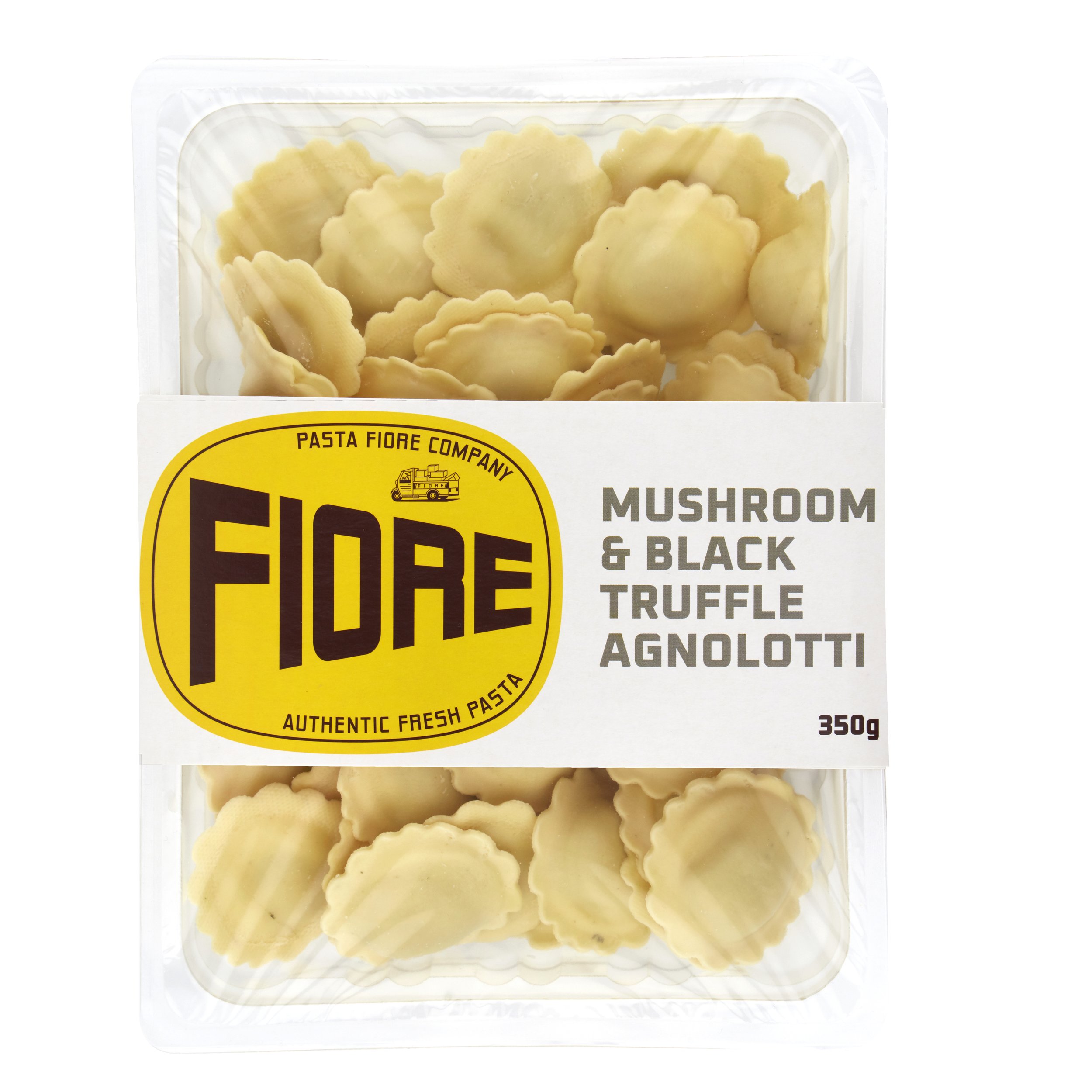 Mushroom & Black Truffle Agnolotti - 

Delicate durum wheat parcel filled with an earthy-flavoured mushroom medley, WA black truffle blended through fresh ricotta.