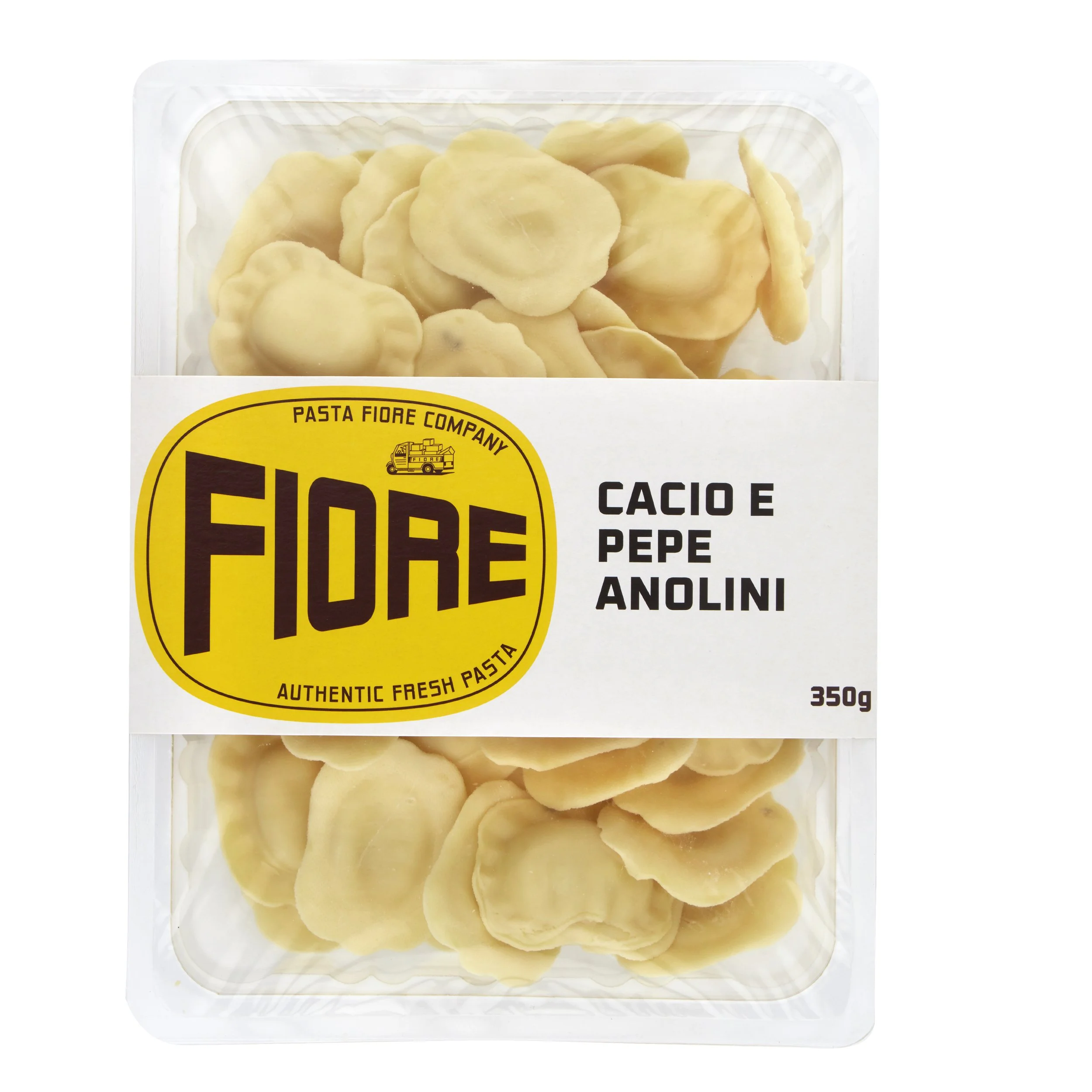 Cacio E Pepe Anolini - 

Flower-shaped, filled with a traditional Roman combination of sharp pecorino cheese and a kick of cracked black pepper.