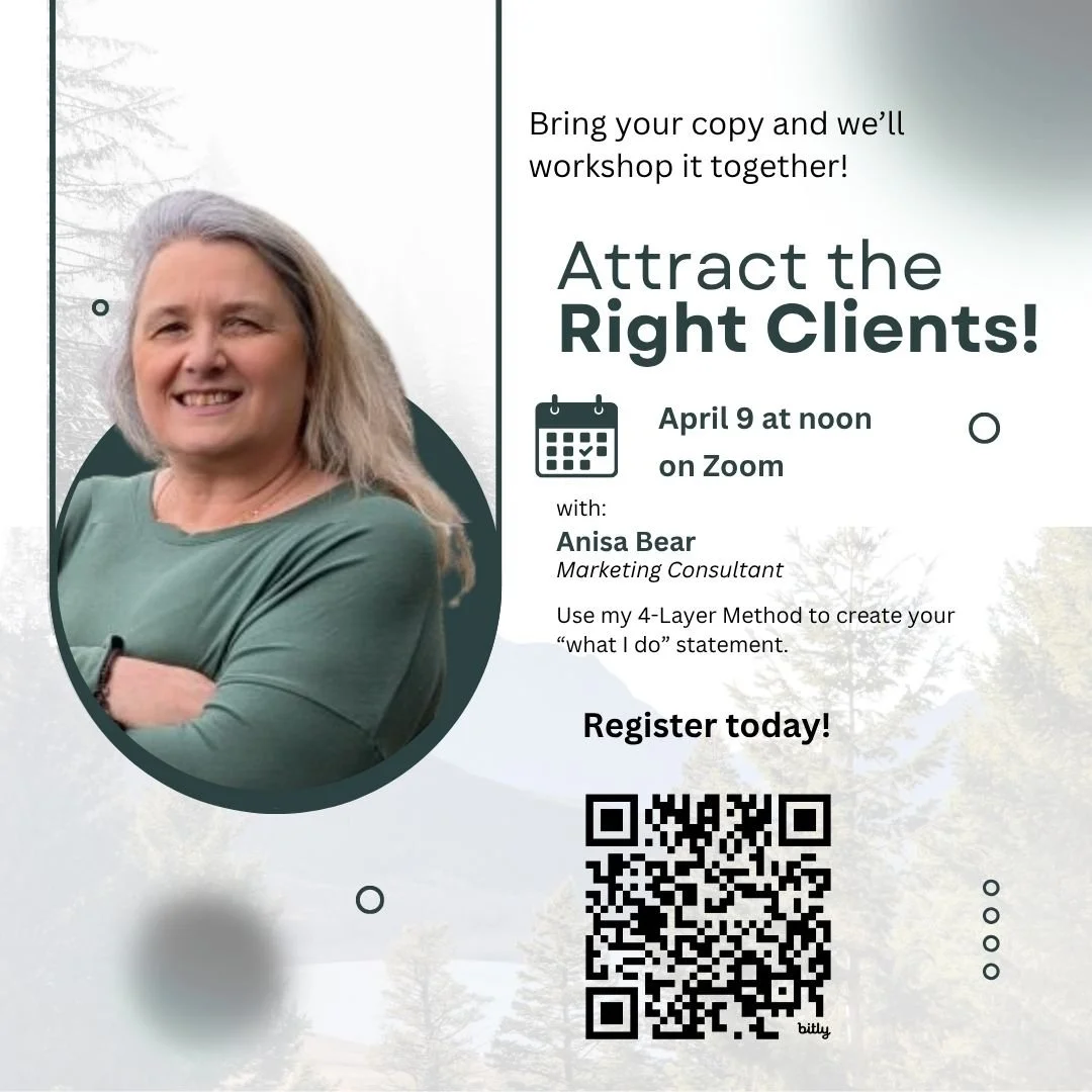 Hey health care pros!!! I'm hosting a workshop on Thursday this week. 

You're not bad at marketing. You're being vague.

"I help people optimize their health and wellness."

Cool. But what does that actually mean? Who are you helping? What