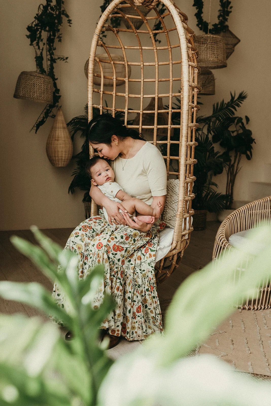 Mother's Day Photos with a 6 Months Old Baby in the Moraccan Style Studio in Toronto