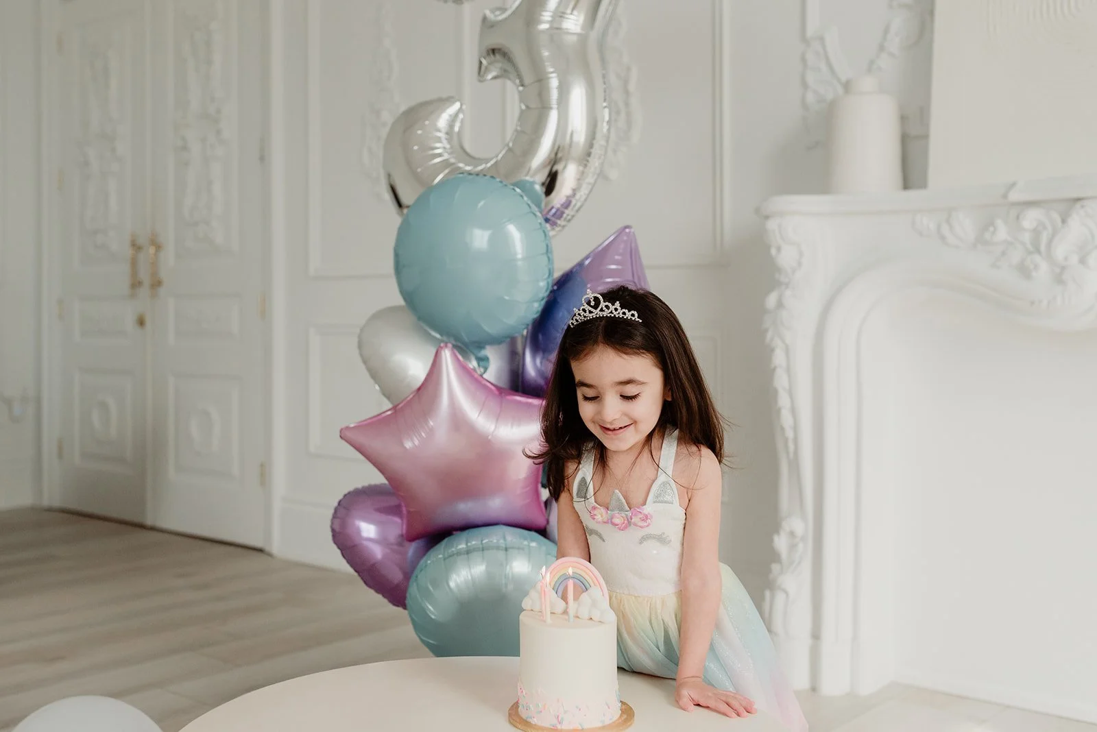 Magical 3rd Birthday Photoshoot with pastel colors, Mintroom Studios in Toronto