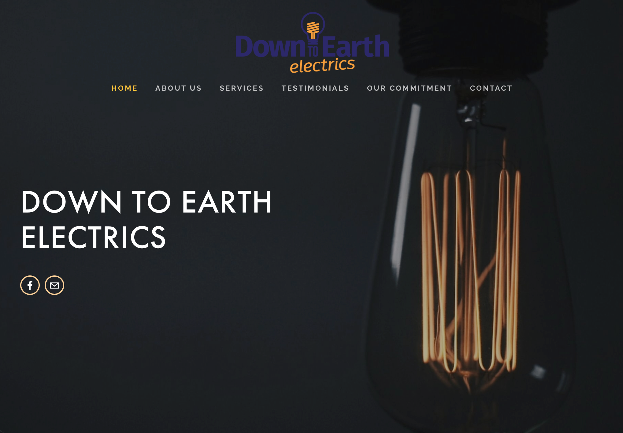 A modern interpretation of an electrician business website, featuring sleek design, bold typography, and innovative visuals that reflect the business's forward-thinking and professional approach.