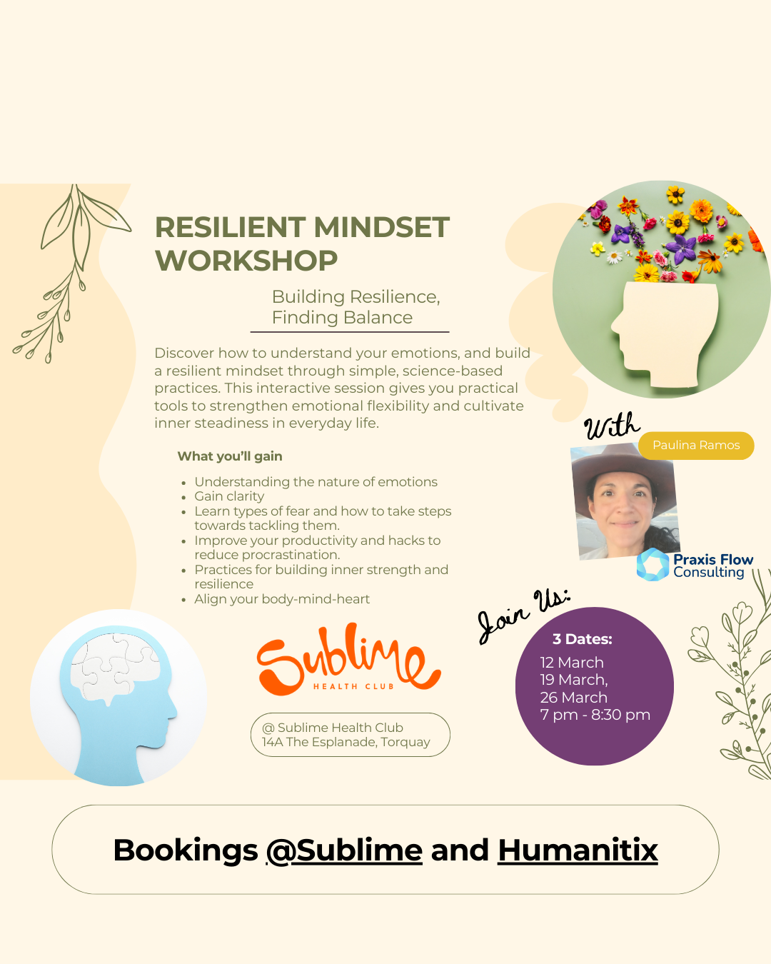 RESILIENT MINDSET WORKSHOP by Paulina Ramos 