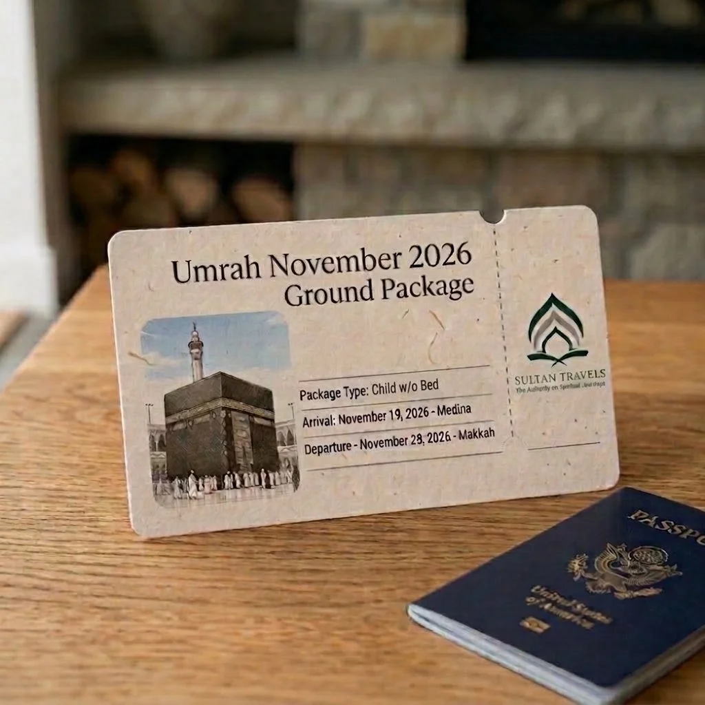 Child - Without Bed (Ages 3-5) - November 2026 Ground-Only Umrah Package