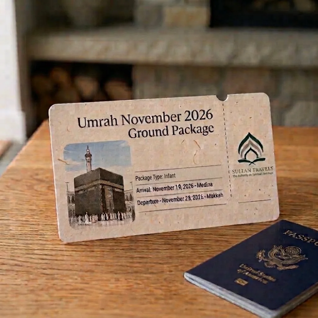 Infant - Without Bed (Ages 0-2) - November 2026 Ground-Only Umrah Package