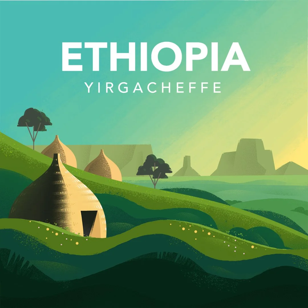 Illustration of a hut in Ethiopia