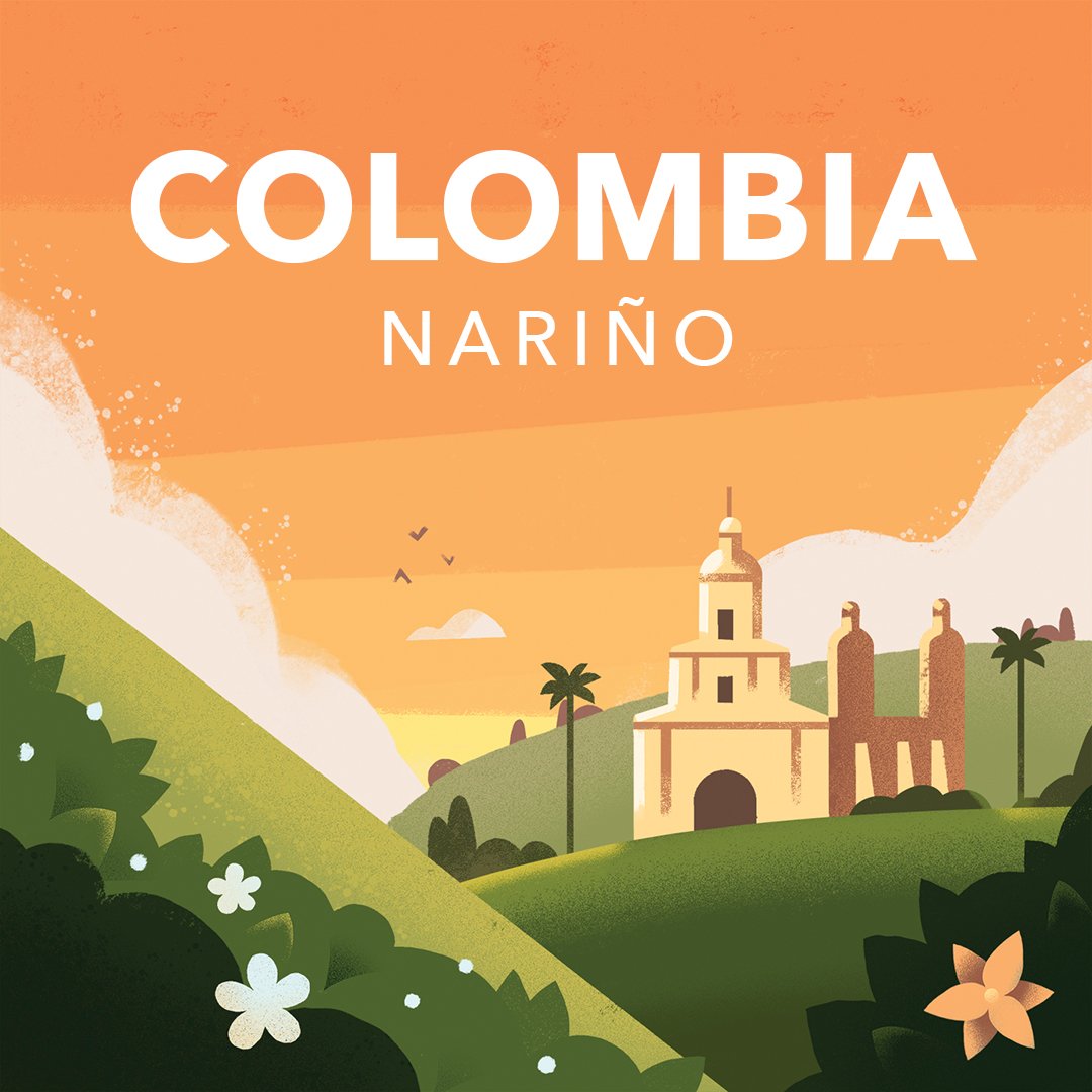 Illustration of an old cathedral in Colombia