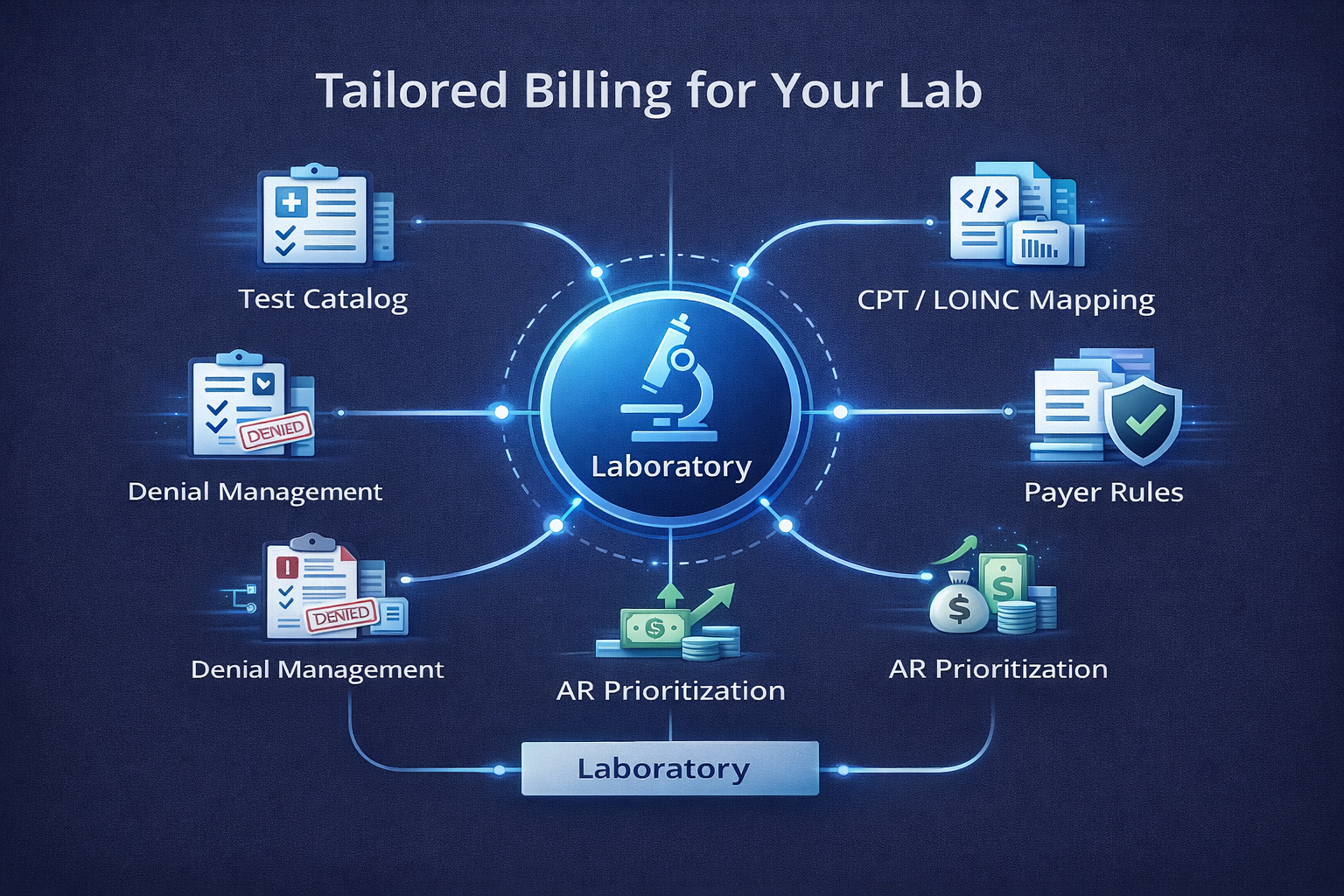 Tailored billing system for laboratories