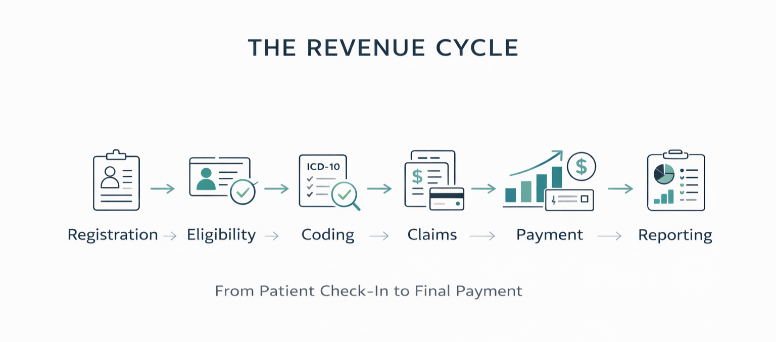 RCM process in healthcare