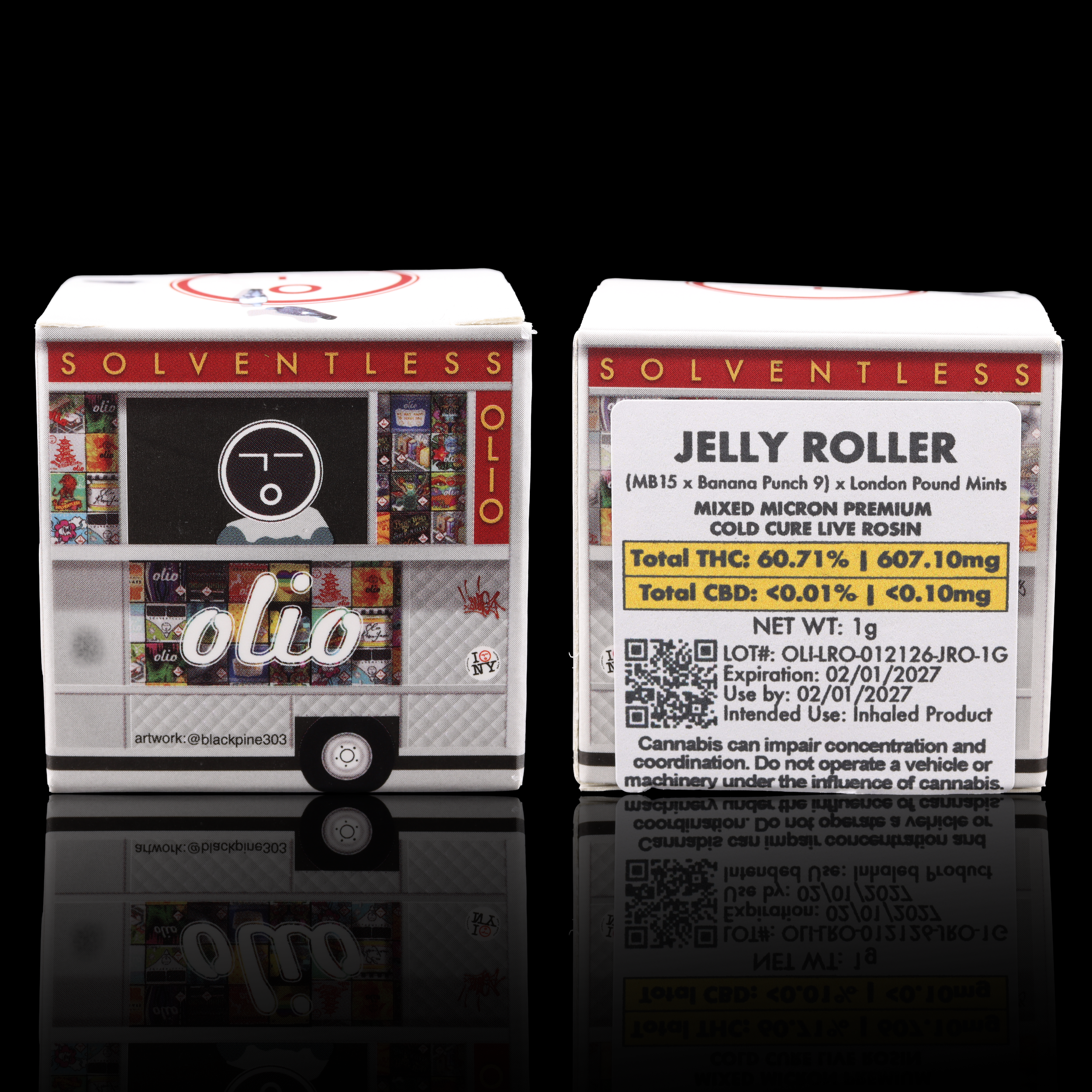 Jelly-Roller-live-rosin-strain-by-Olio-packaging