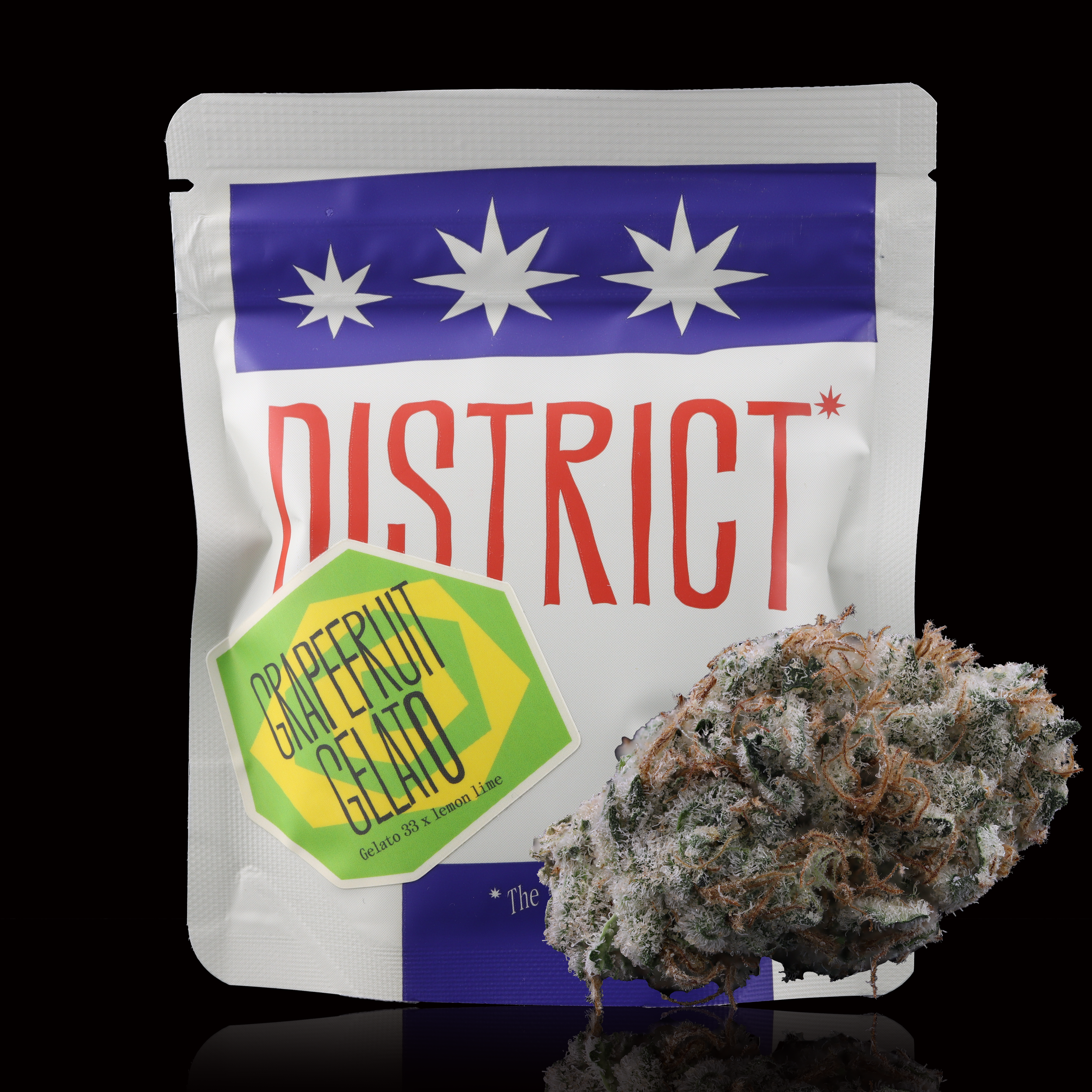 Grapefruit Gelato Strain Review - MD Dispensary - District Cannabis