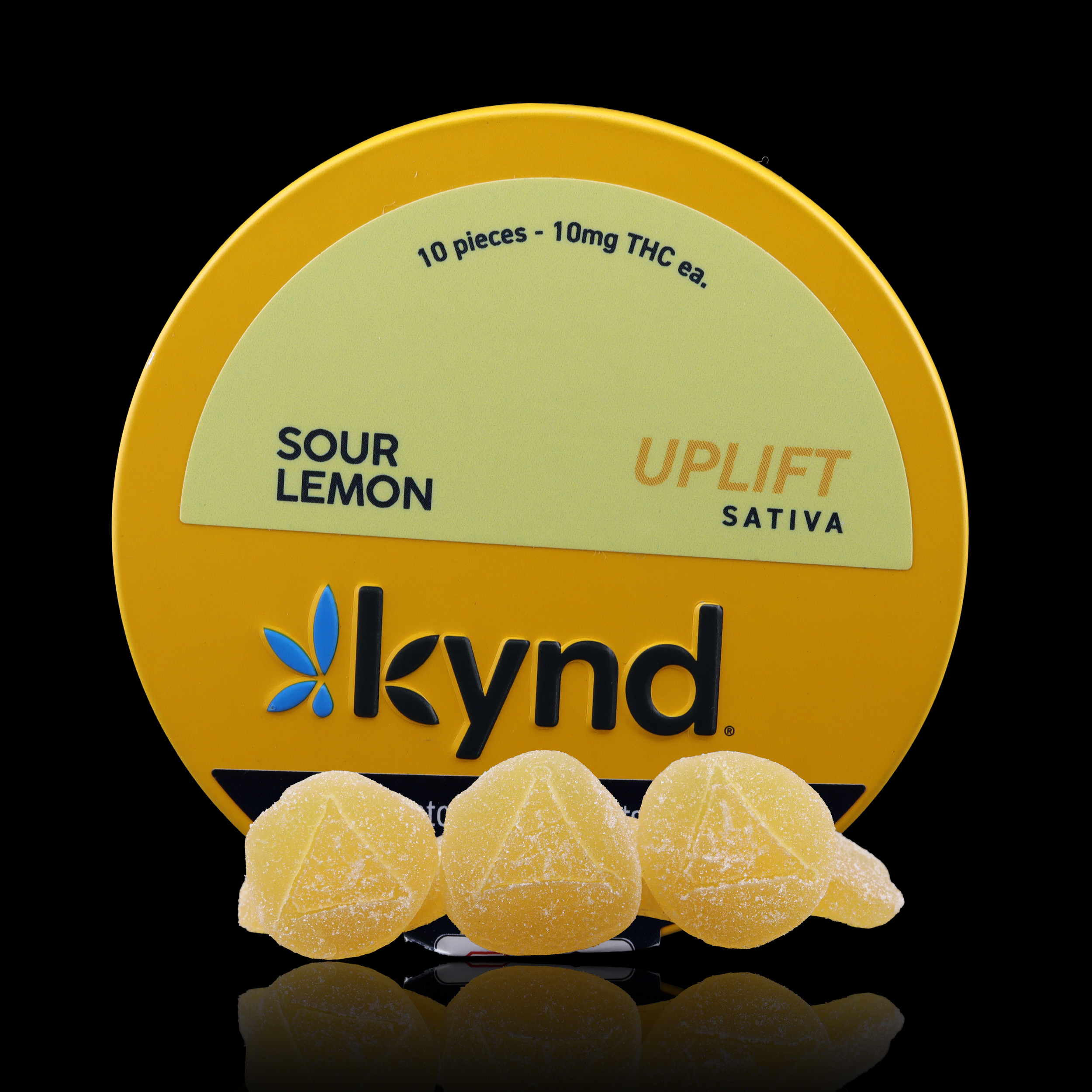 Sour Lemon Uplift Gummies Information - Kynd - AYR Dispensary