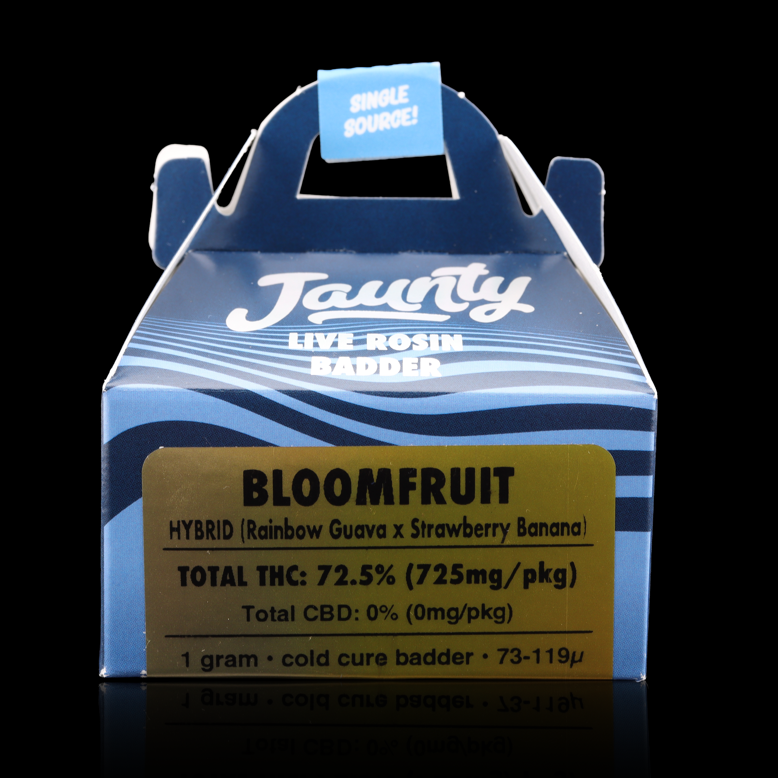Bloomfruit-live-rosin-strain-by-Jaunty-packaging