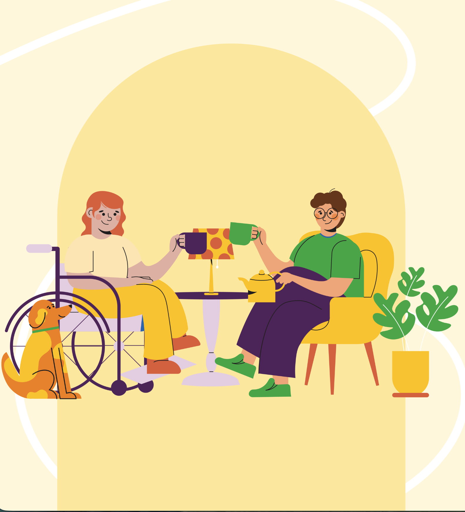 unique custom illustrations for disability services livability care design agency australia