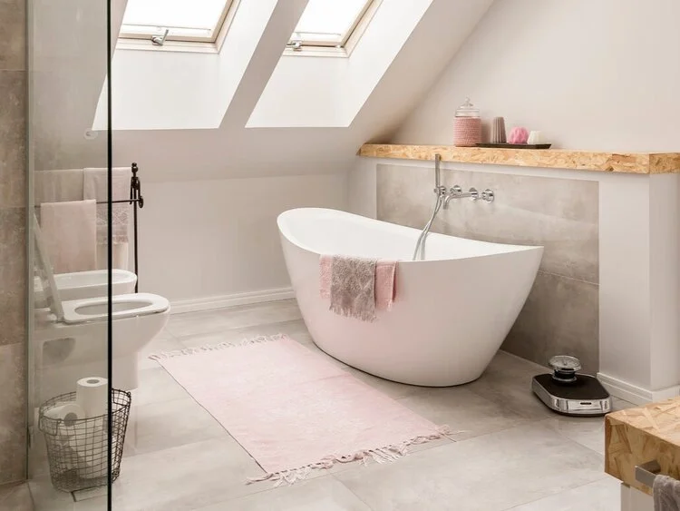 Modern freestanding bath