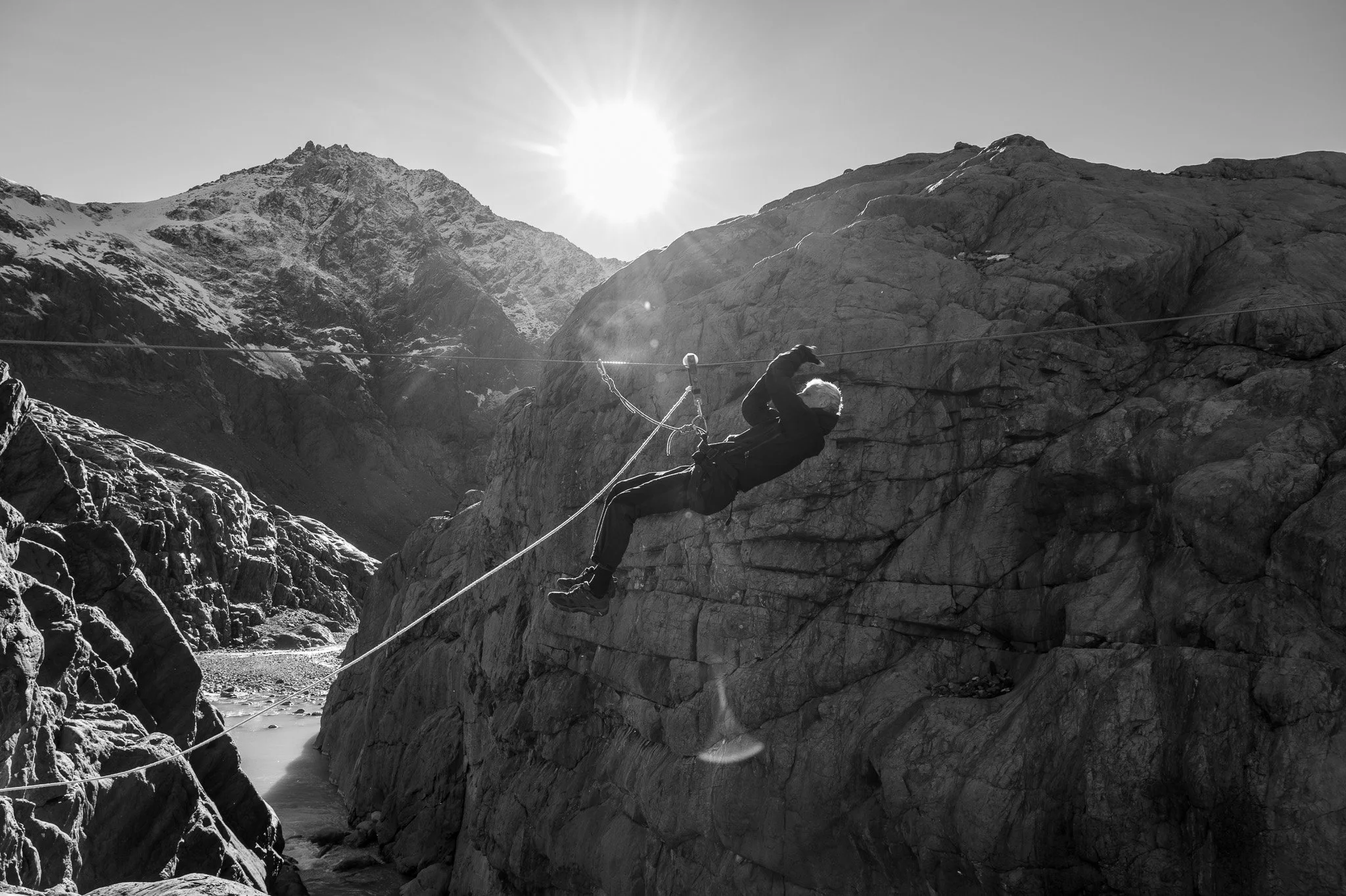Crossing rivers by tyrolean traverse is an adventurous, fun, and safe method to navigate swift rivers and canyons.