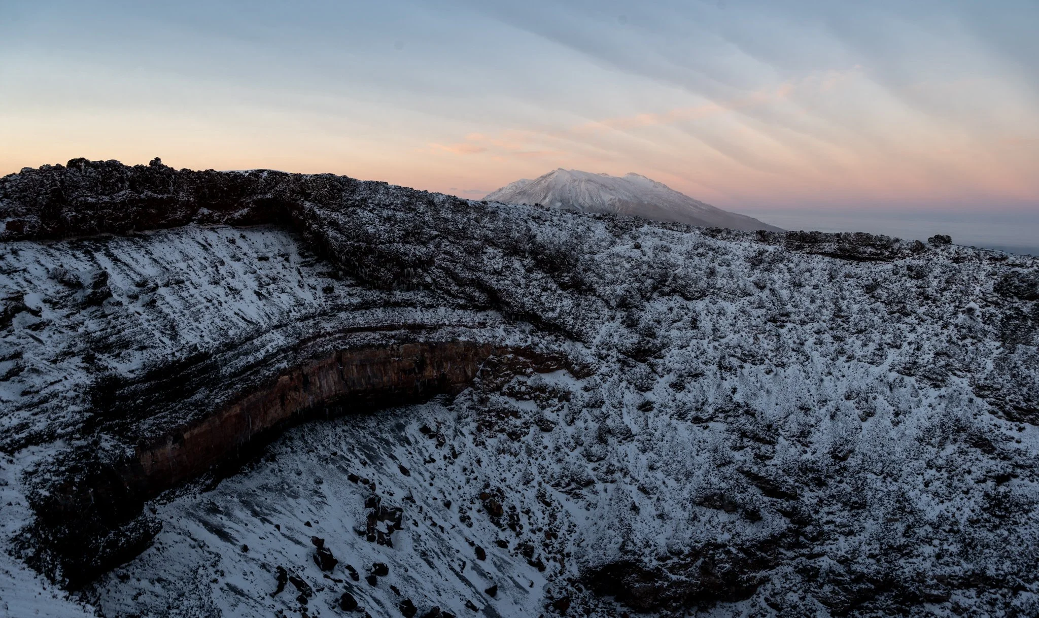 Having summited Ngauruhoe eight times, this sunrise was the most special for me. I had never before been beneath the lenticular clouds on the mountain peak.