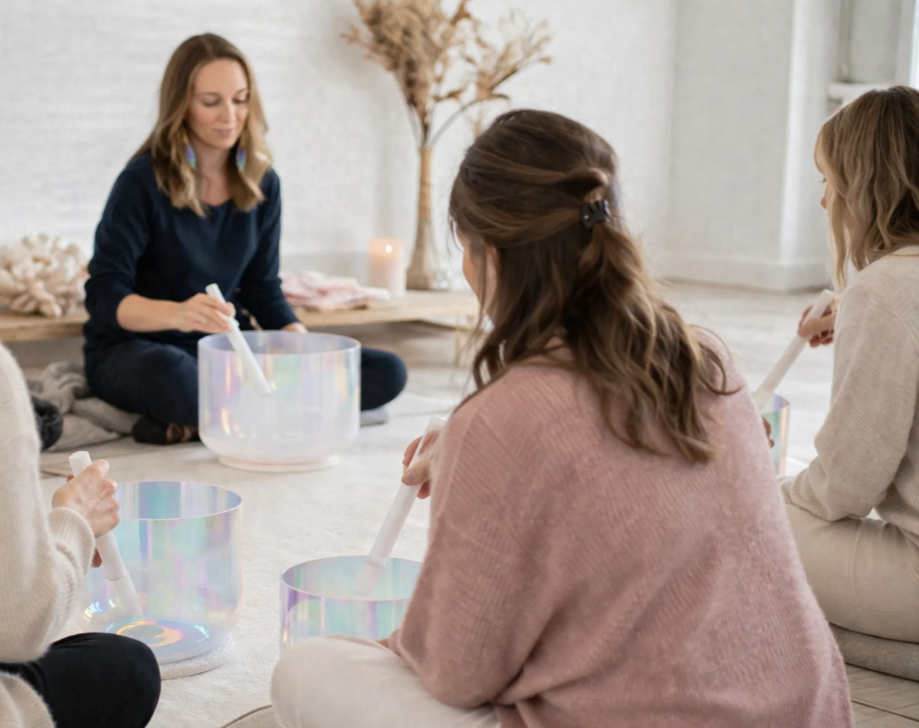 Ausschnitt aus der Sound Bath Ausbildung von Annika List