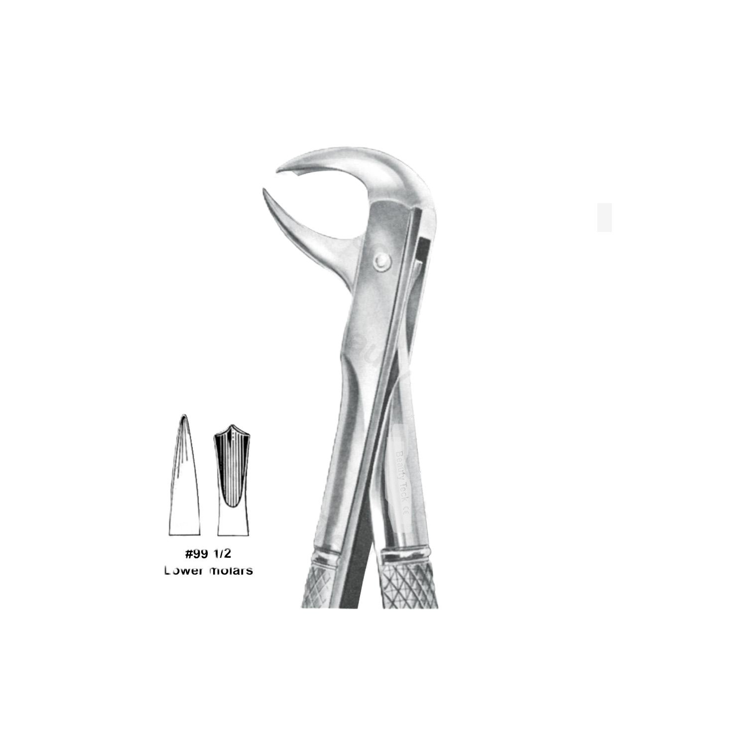 Lower Molar Extraction Forceps – No. 99 1/4