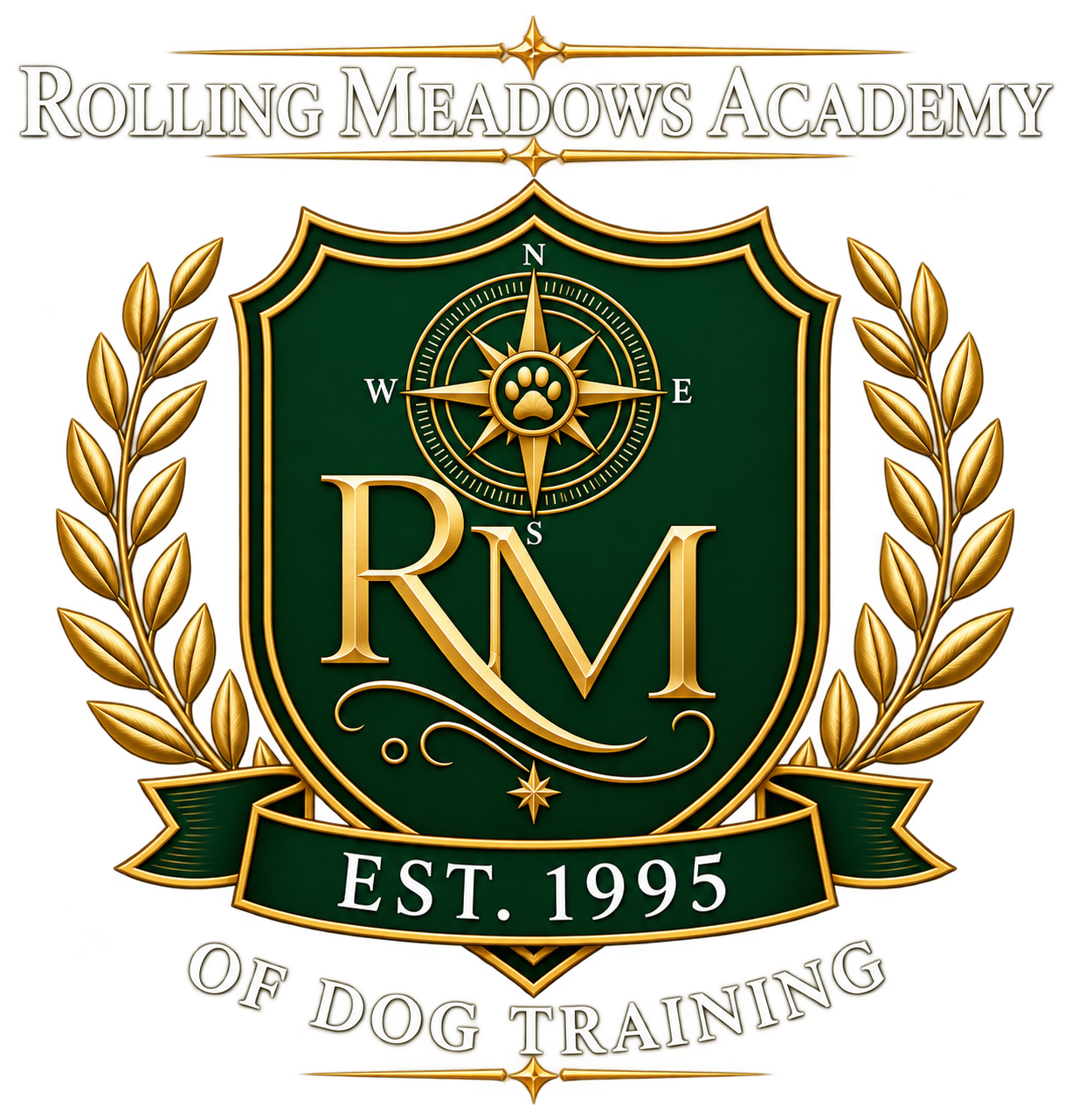 Rolling Meadows Academy of Dog Training Logo