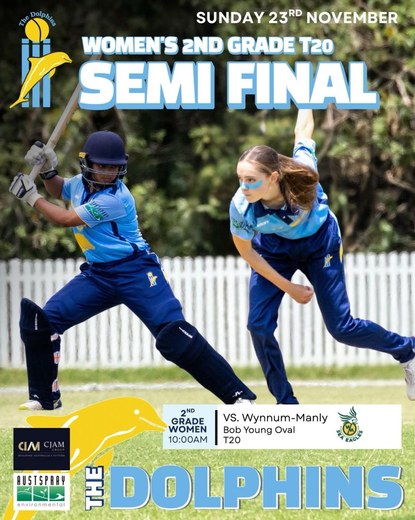 Congratulations to our all of our @wicccket athletes playing for the @goldcoastdolphins this Sunday in the Women&rsquo;s 2nd Grade T20 semi final. Shoutout to our Head Coach @melew071 who is also chasing her 6th title in 5 years. Go well ladies 💪 

