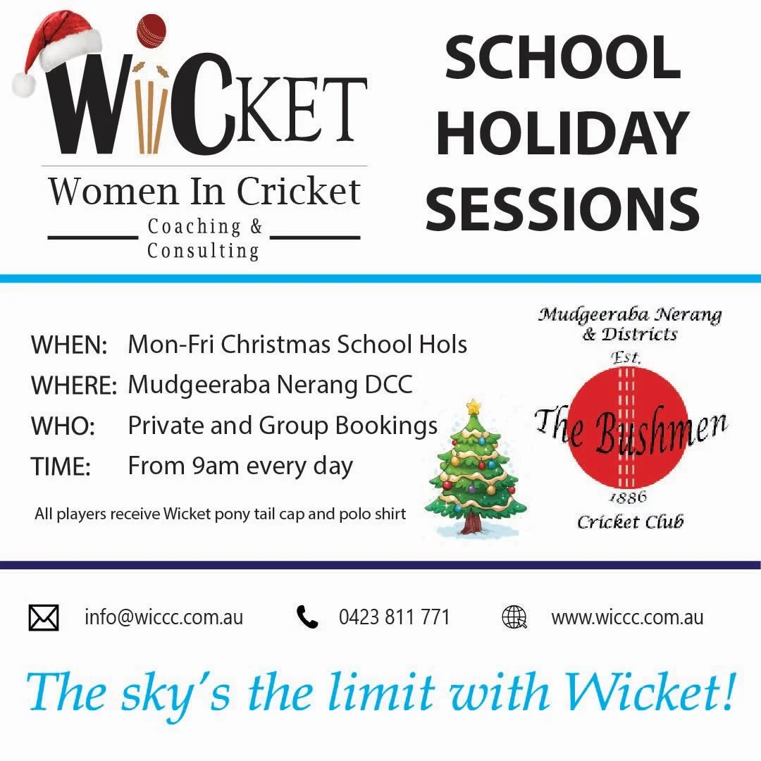 It might be Christmas but we ain&rsquo;t stopping at Wicket these school holidays. If you&rsquo;re keen to keep the learning going then our coaches are ready to help! Private sessions every day are available on the Gold Coast. Reach out to book your 