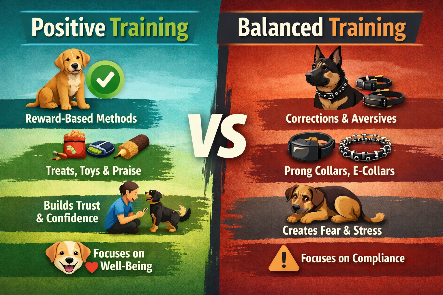 Positive Training vs. Balanced Training: What's the Difference - and What Does Science Say?