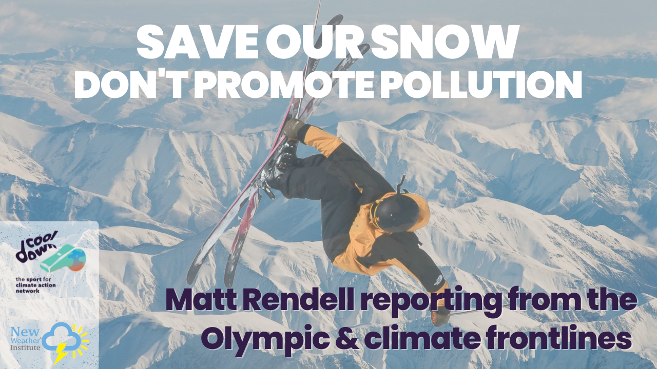 Winter Olympics Introduction Report - Matt Rendell covering the Olympic and climate frontlines