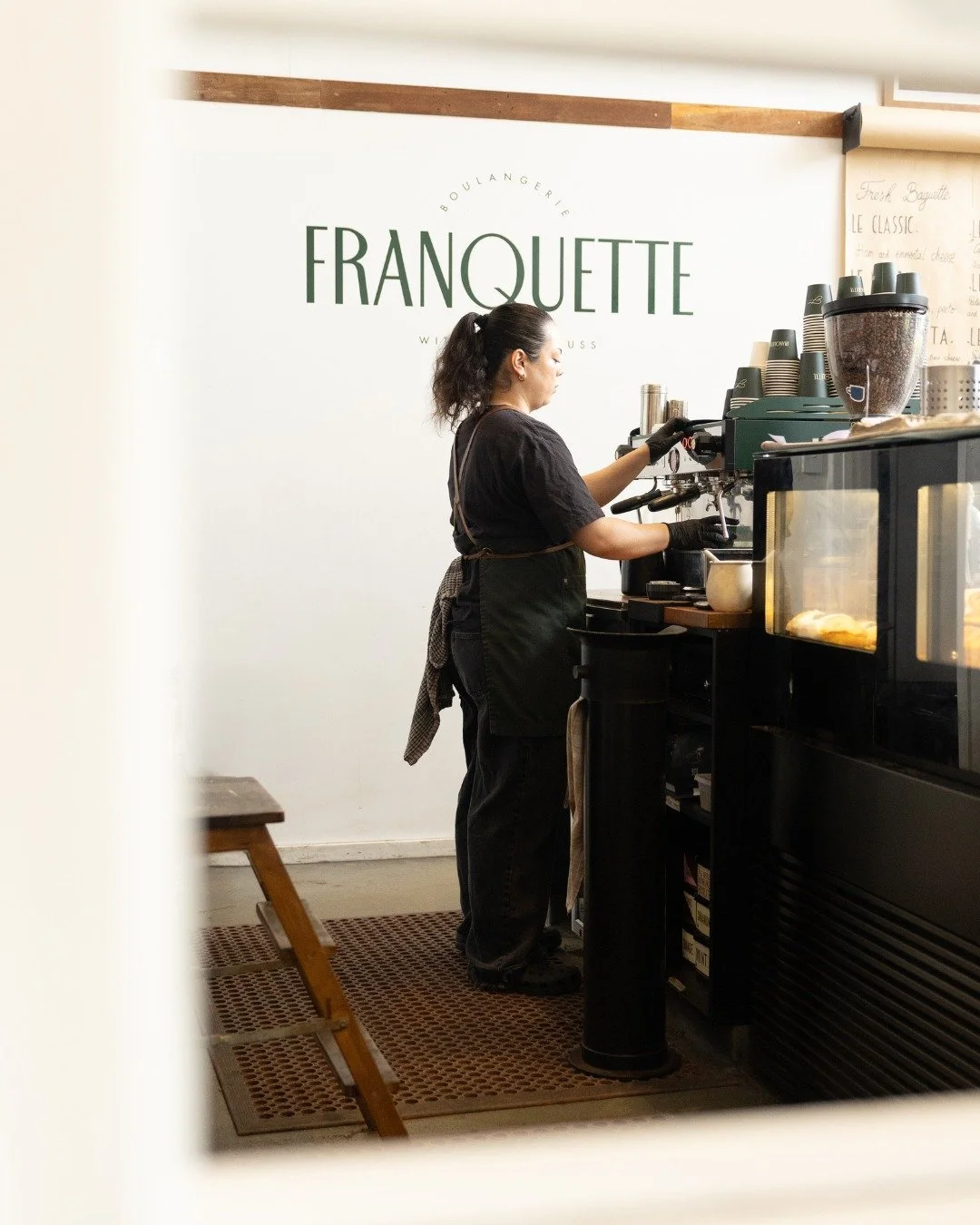 Our baristas behind the machine, making your mornings just a little bit better, one cup at a time. ☕️

#franquettebakery #frenchbakery #mounttamborine #bakery #goldcoasthinterland #goldcoasteats #tamborinemountain