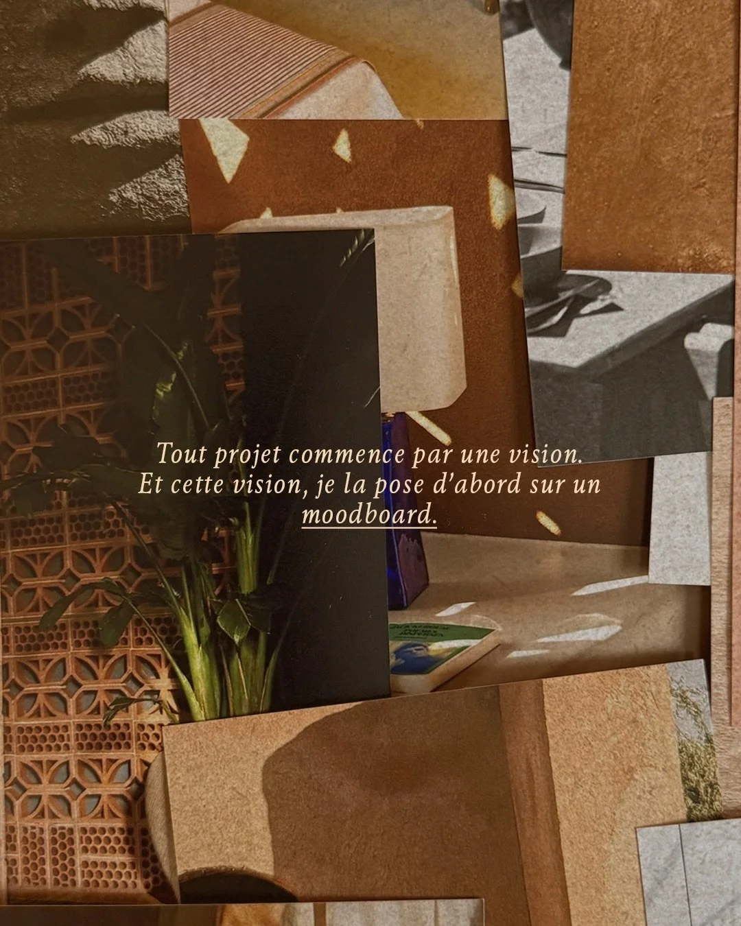 Cr&eacute;er un univers de marque, ce n&rsquo;est pas assembler des &eacute;l&eacute;ments graphiques.
C&rsquo;est traduire une intention, une &eacute;nergie, une vision profonde.

Dans l&rsquo;offre Univers de marque, le moodboard est une &eacute;ta