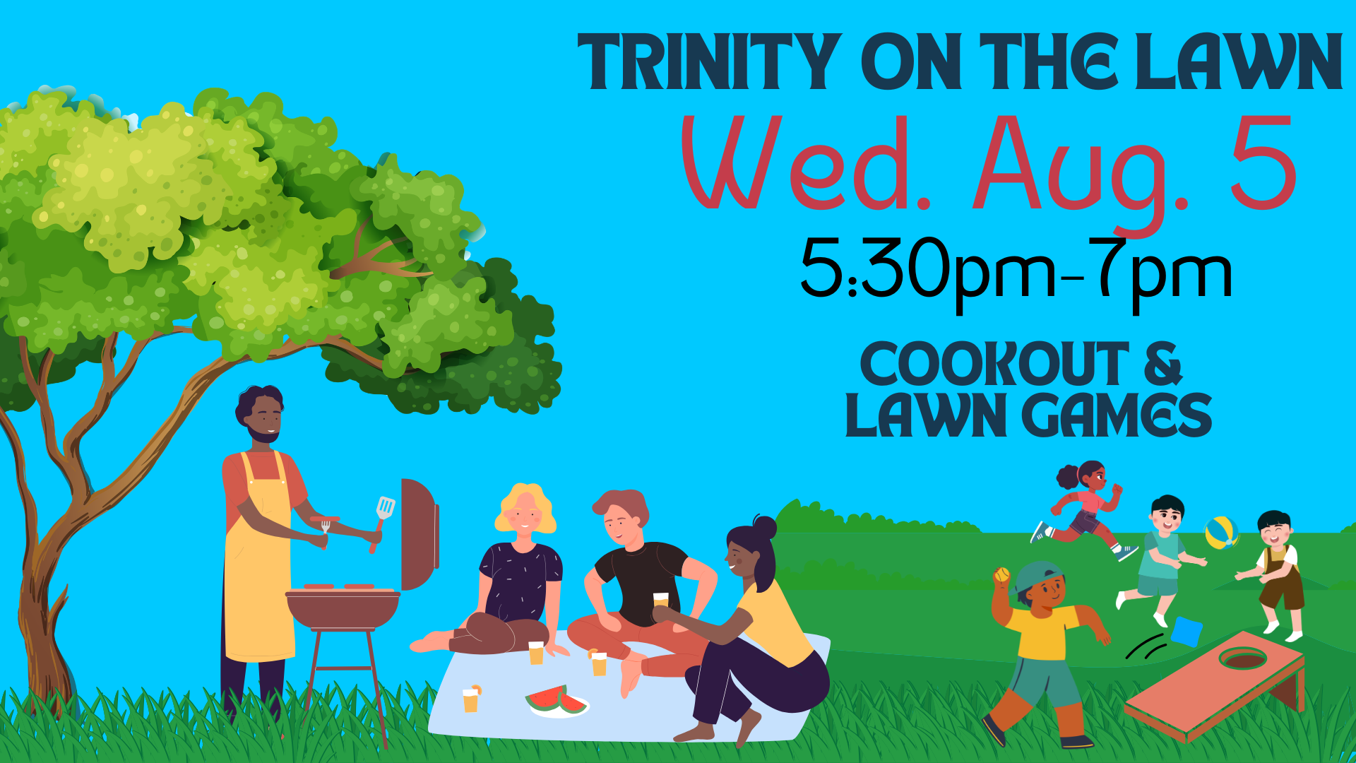 Trinity On the Lawn Cookout