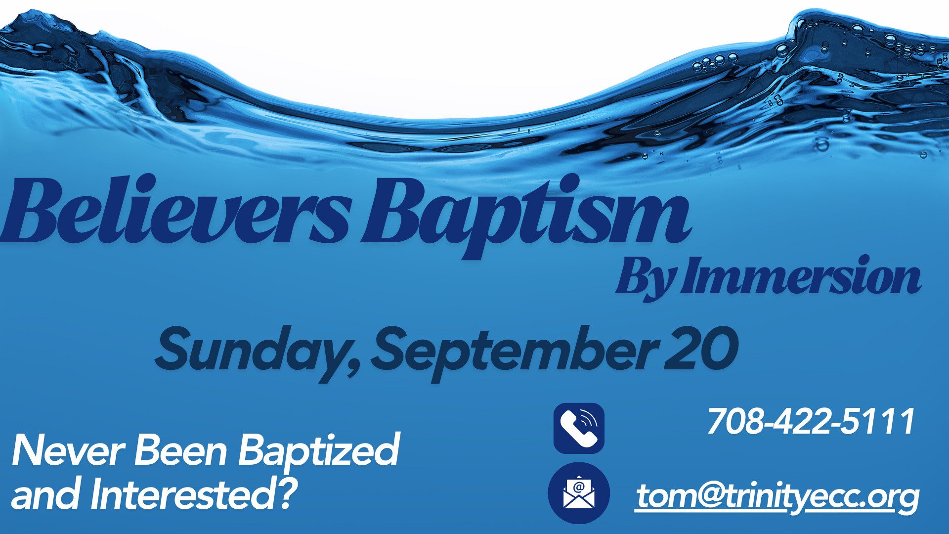 Baptism Sunday