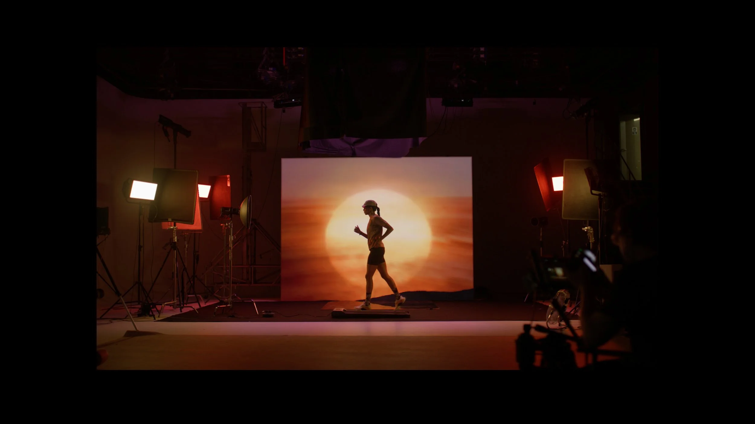 LED video wall hire from Hollins Backdrops.