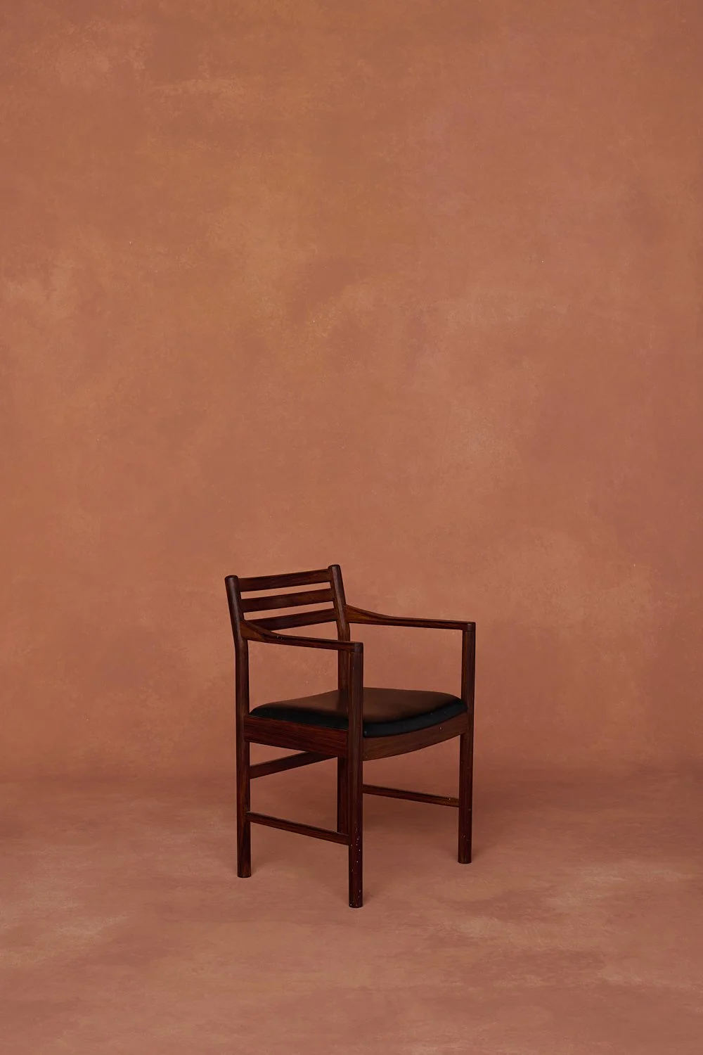 Terracotta coloured hand painted canvas photography backdrop