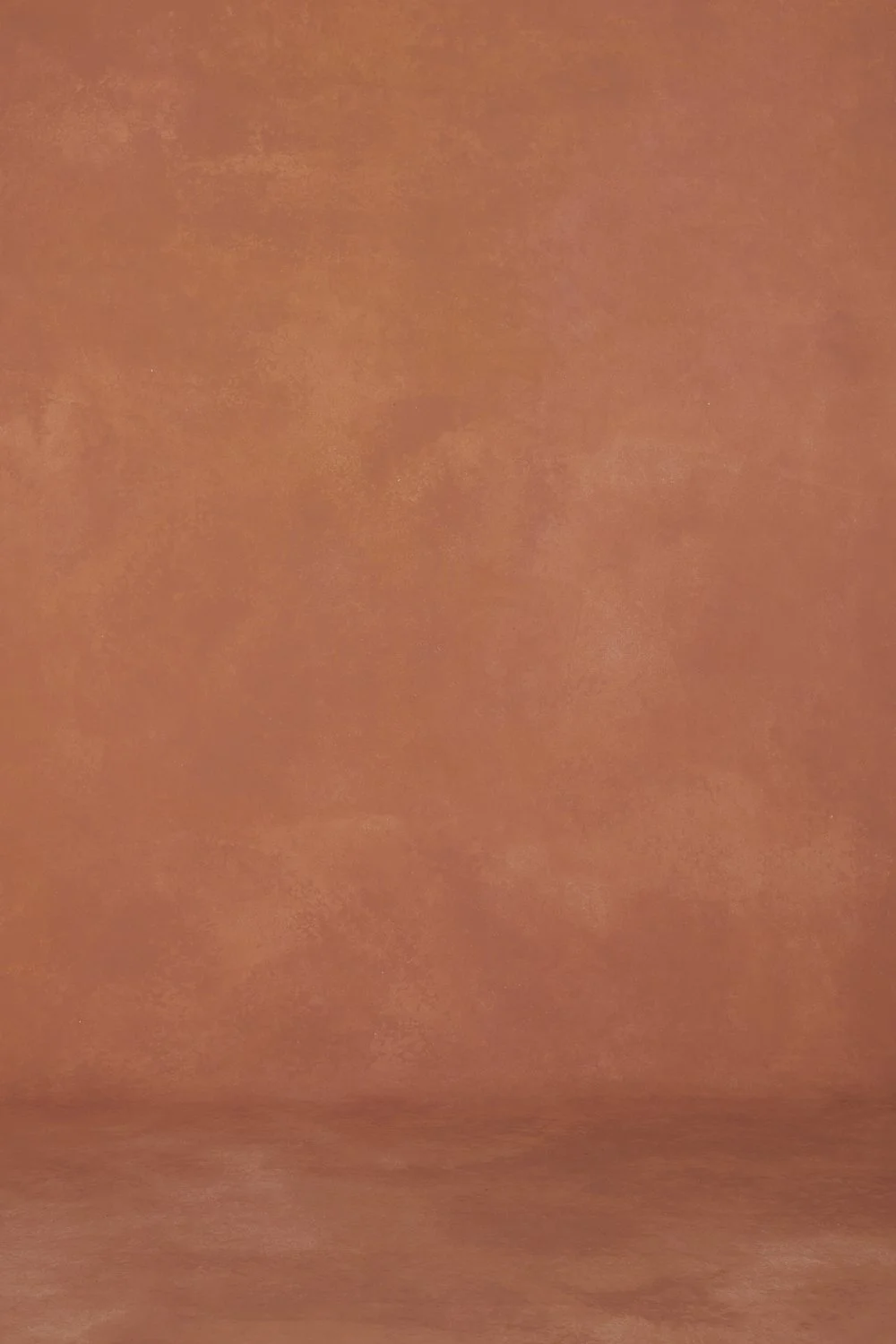 Terracotta colour hand painted canvas photography backdrop