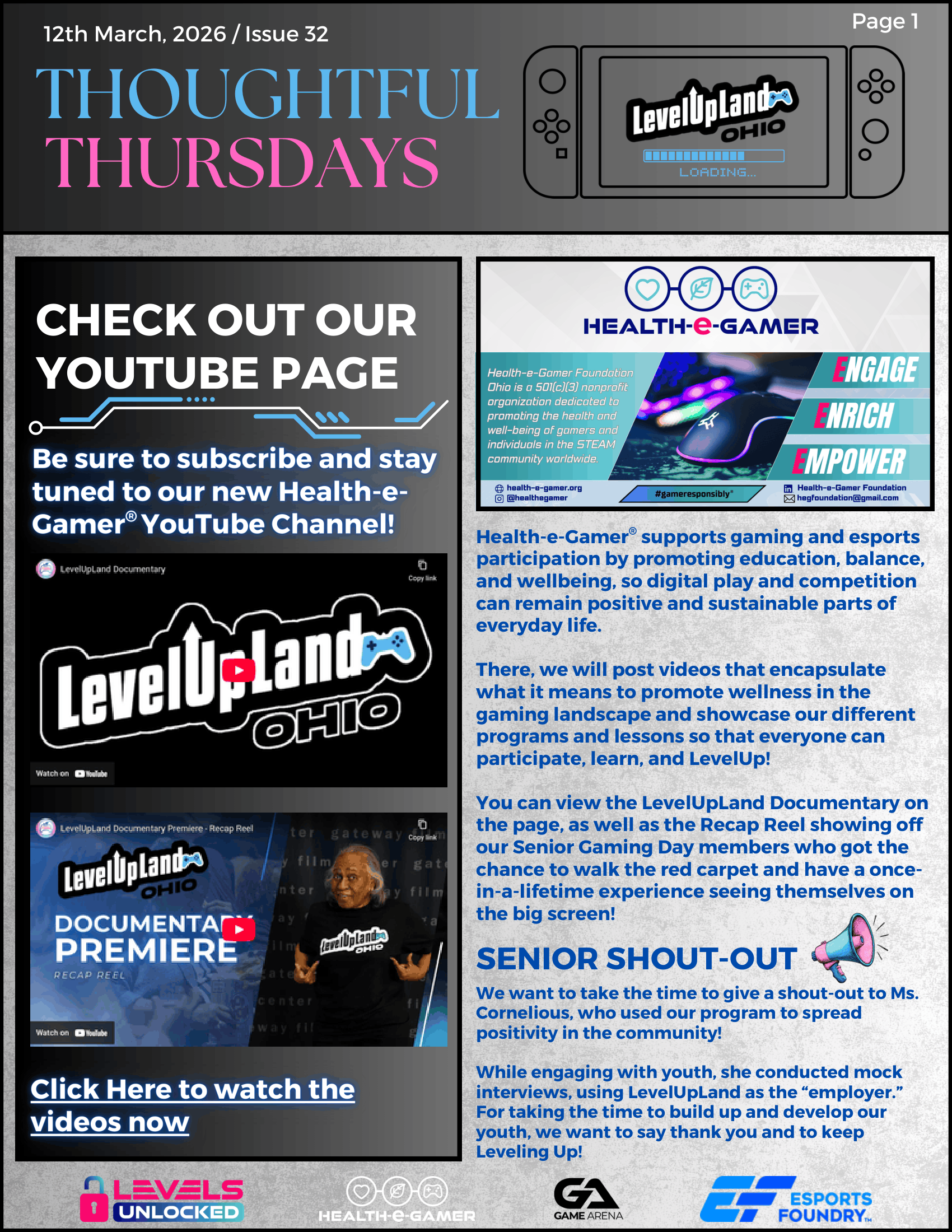 Thoughtful  Thursdays - Issue #32
